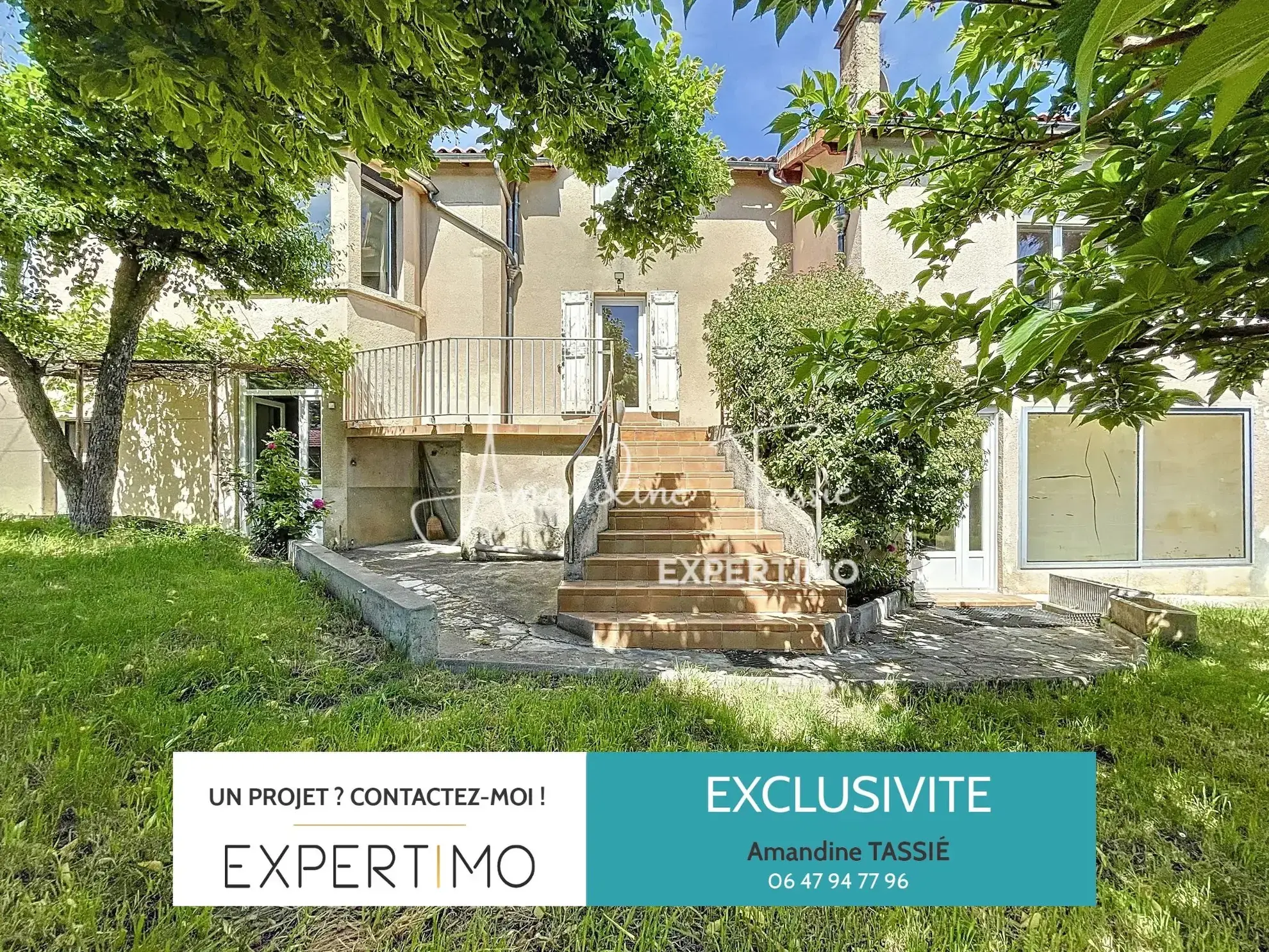 Maison des années 40 avec jardin, vue sur le Viaduc à Millau