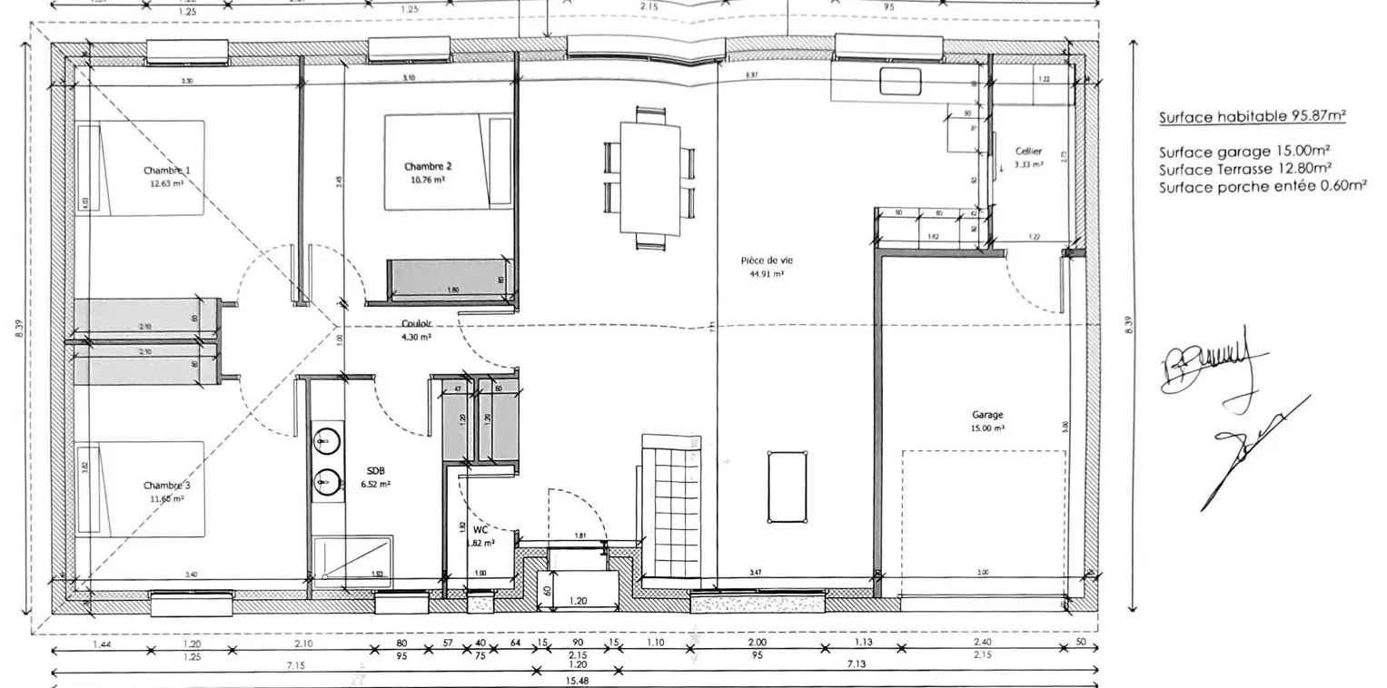 Maison T4 à terminer de 98m² à Briatexte, opportunité à saisir 