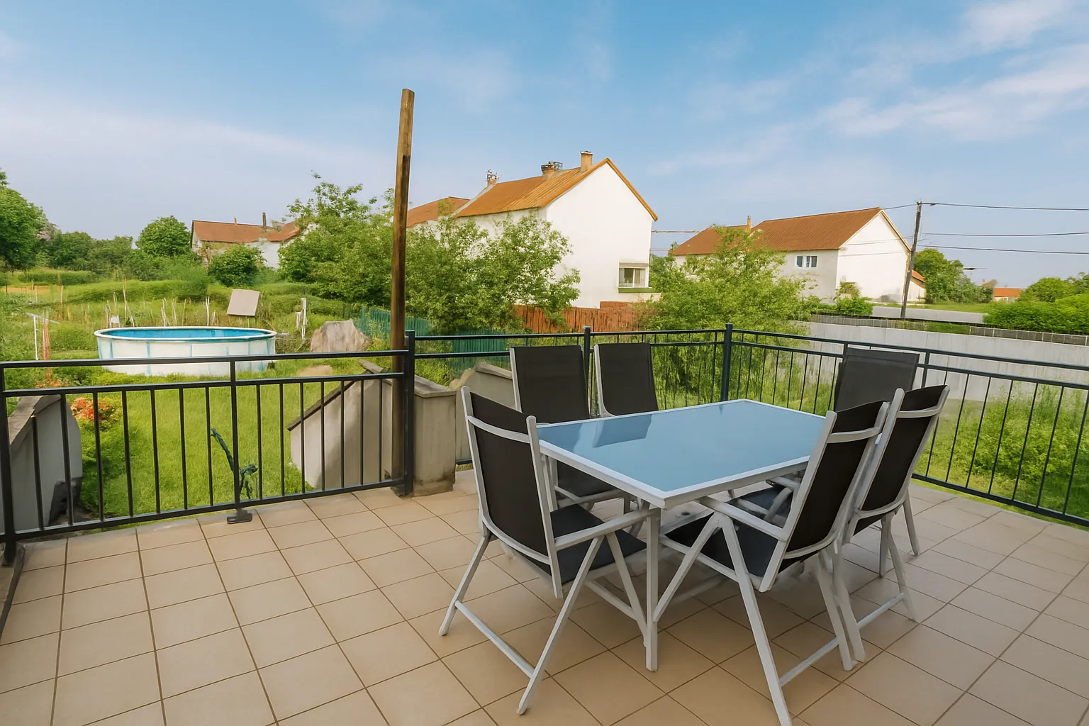 Maison spacieuse avec jardin, piscine et garage à Mexy