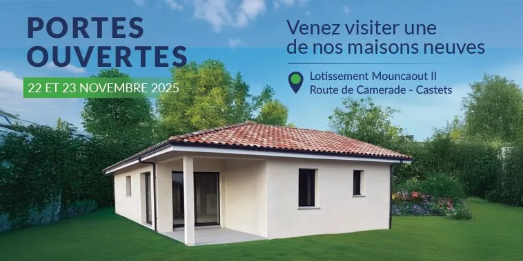 Maison neuve 3 chambres avec garage à Laluque, proche Bordeaux et Bayonne 