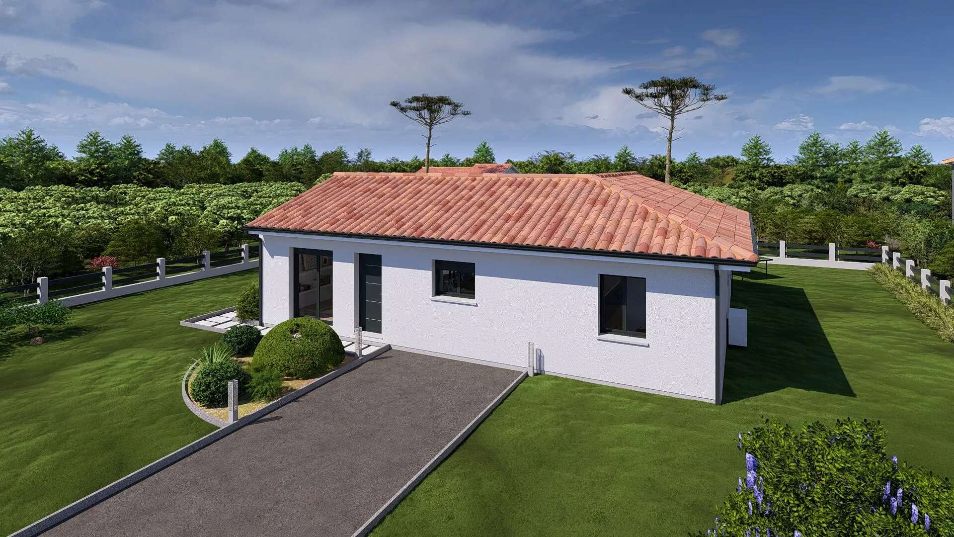 Maison neuve 3 chambres à Castets – Terrain de 630 m² à vendre 