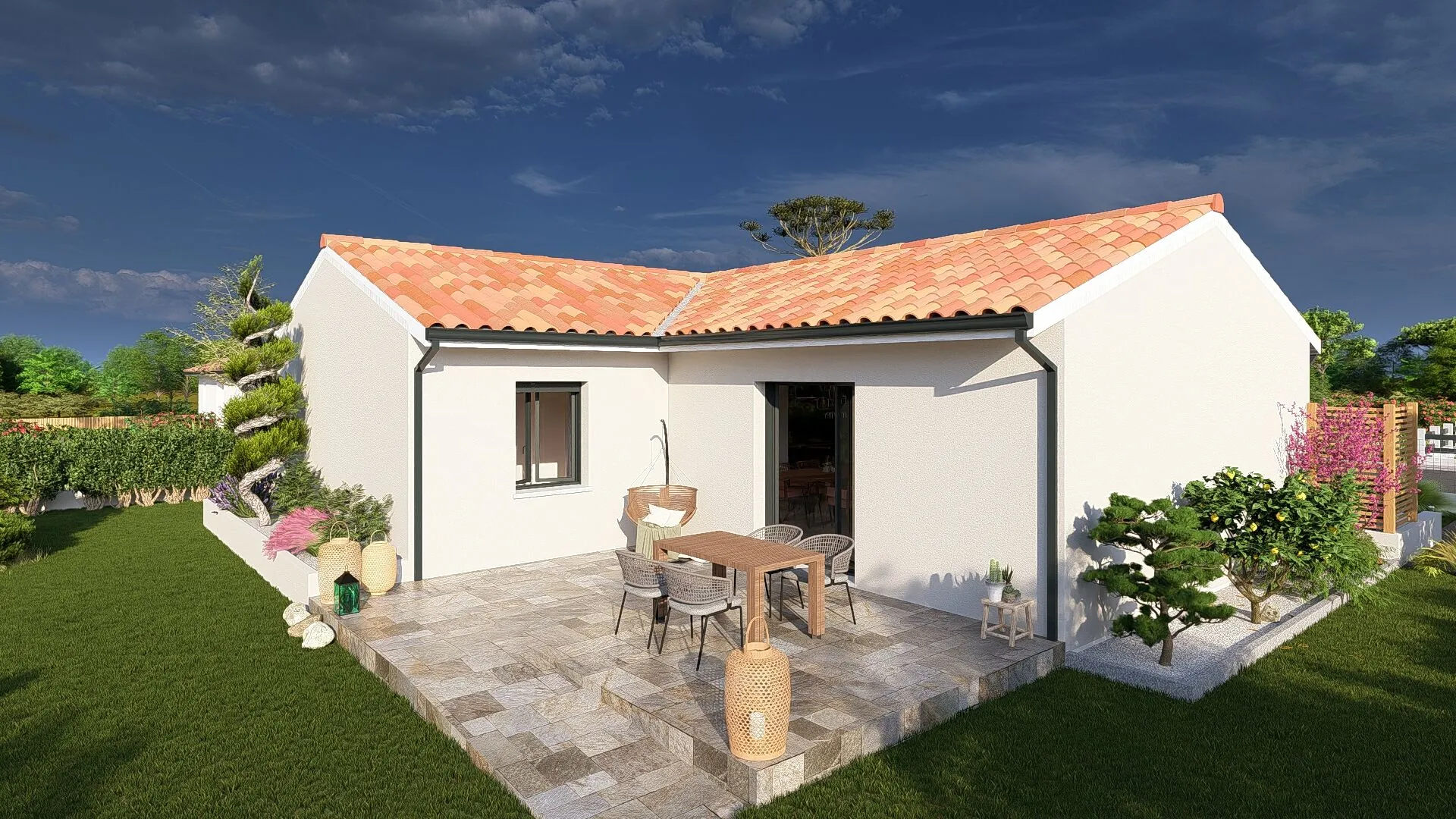 Maison neuve de 90 m² avec 3 chambres à Laluque, proximité océan et accès autoroute