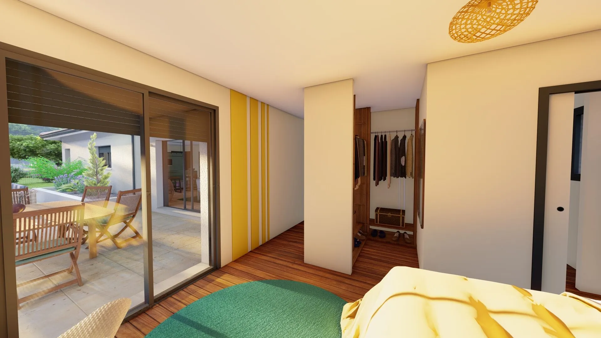 Maison neuve 3 chambres avec terrasse couverte et garage à Castets 