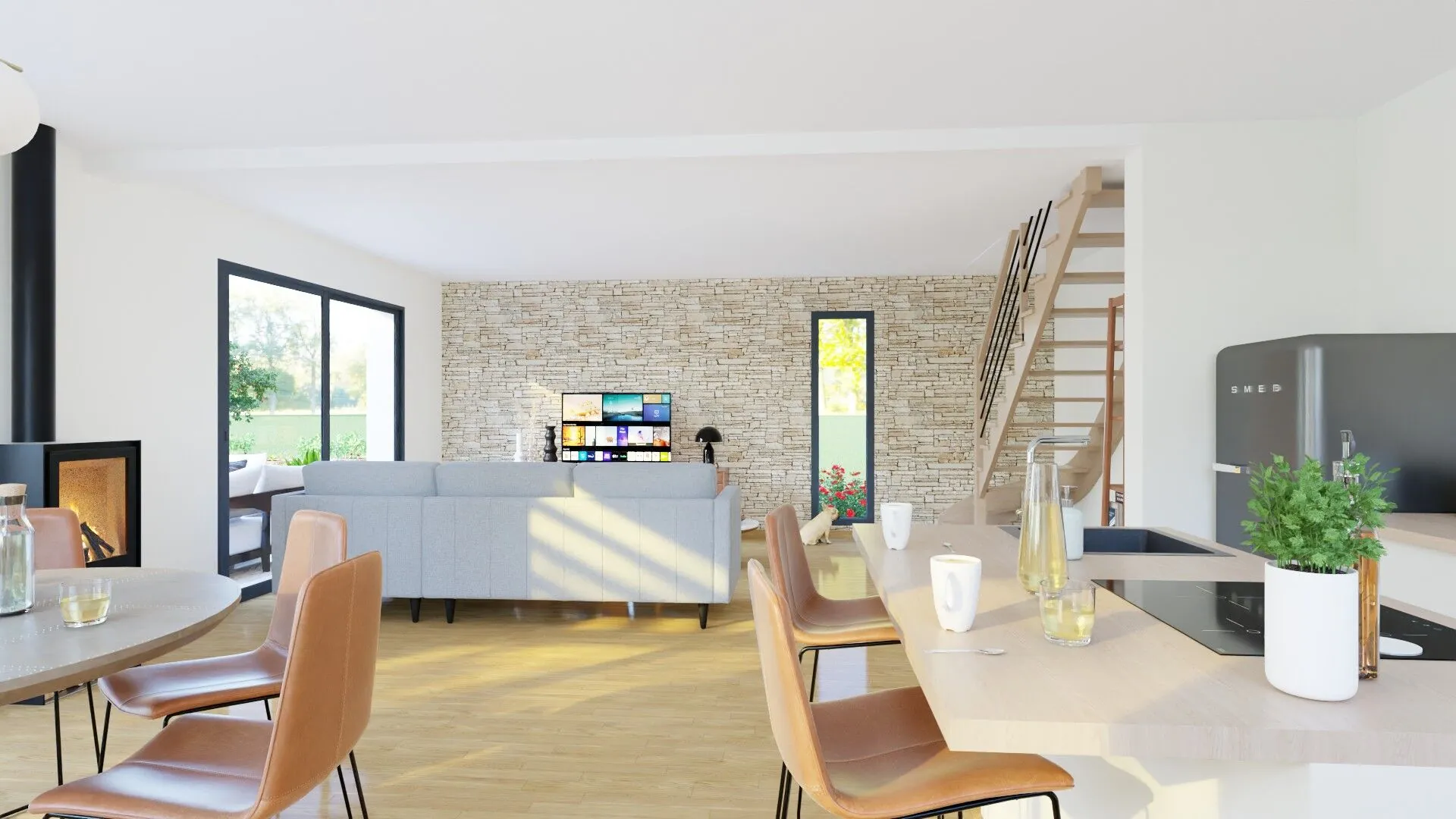 Construction maison sur mesure à Salornay-sur-Guye - Terrain de 980m² hors lotissement 