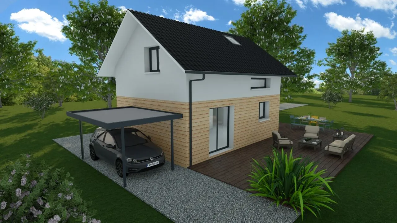 Construction de maison neuve à Châbons – 90 m² avec prestations haut de gamme