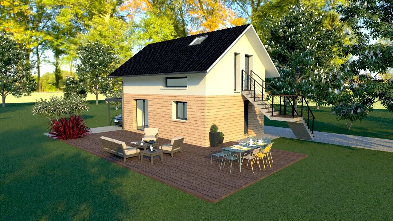 Construction de maison neuve à Châbons – 90 m² avec prestations haut de gamme 