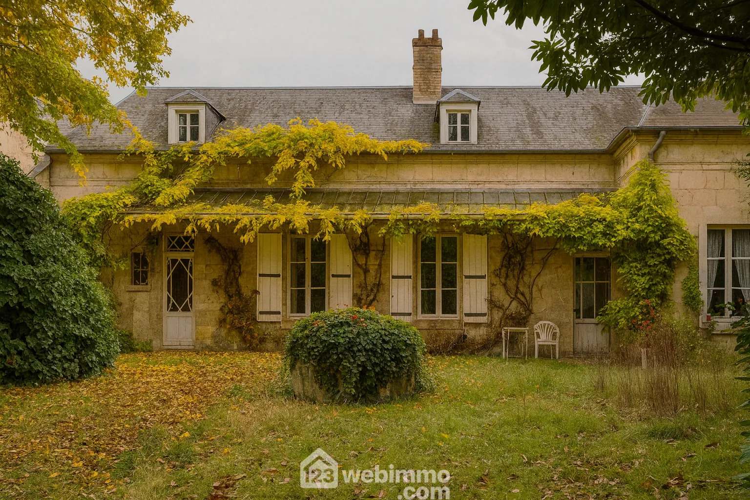 Longère à rénover de 222 m² avec dépendance et terrain arboré à Braine