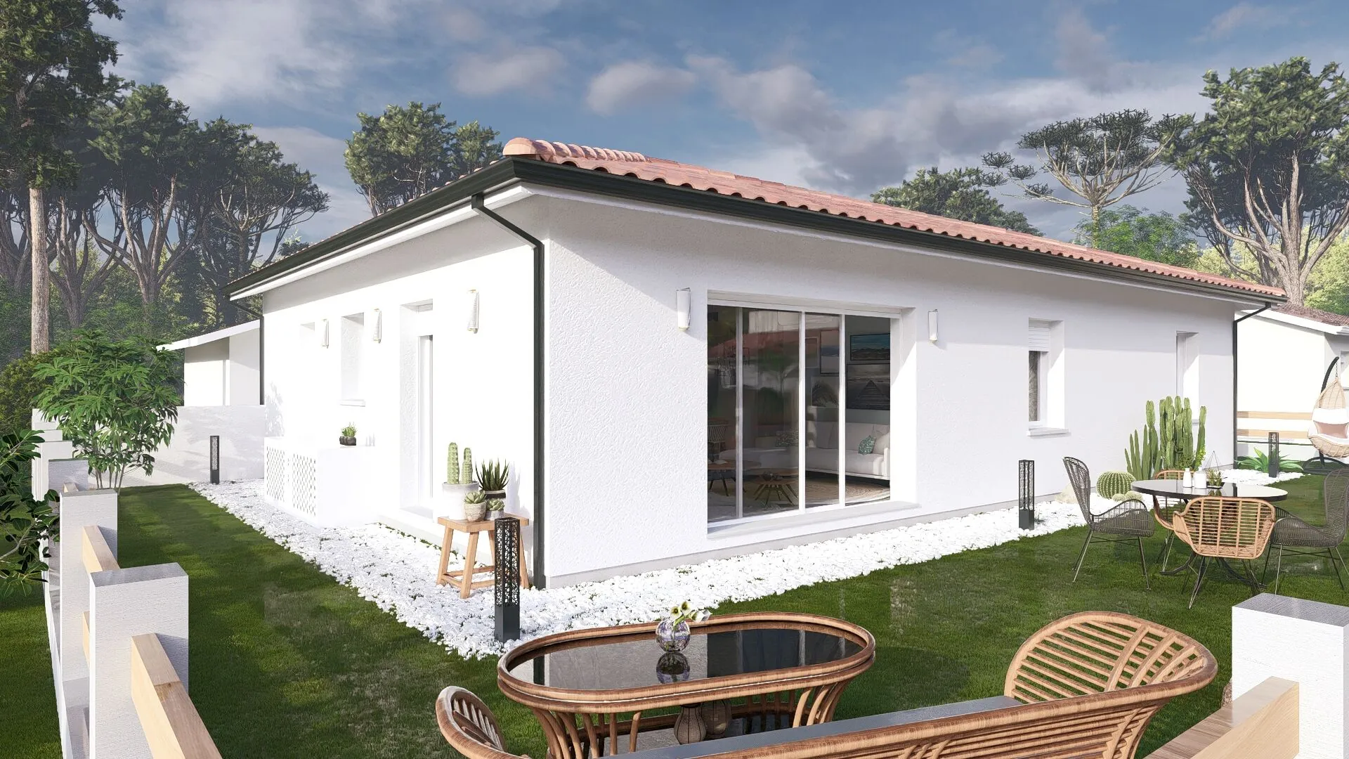 Maison neuve 3 chambres à Sainte Marie de Gosse – Projet écoénergétique