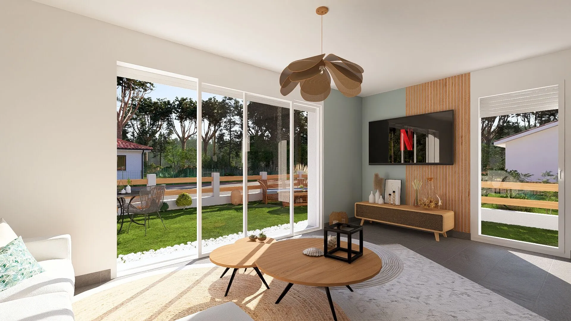 Maison neuve 3 chambres à Sainte Marie de Gosse – Projet écoénergétique 