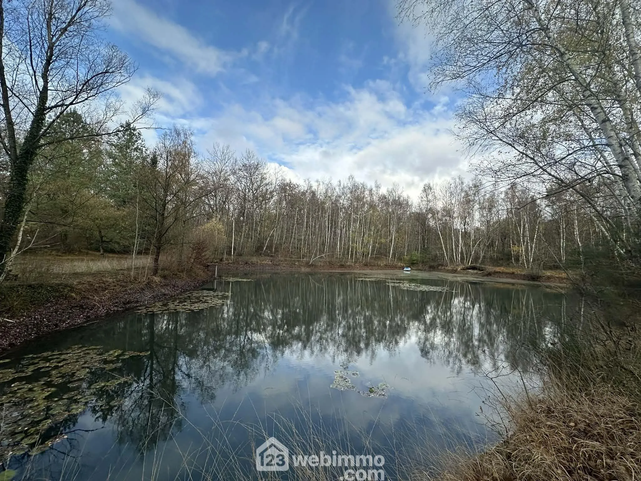 Magnifique terrain de loisirs avec étang à Étouvelles - 10 450 m² 