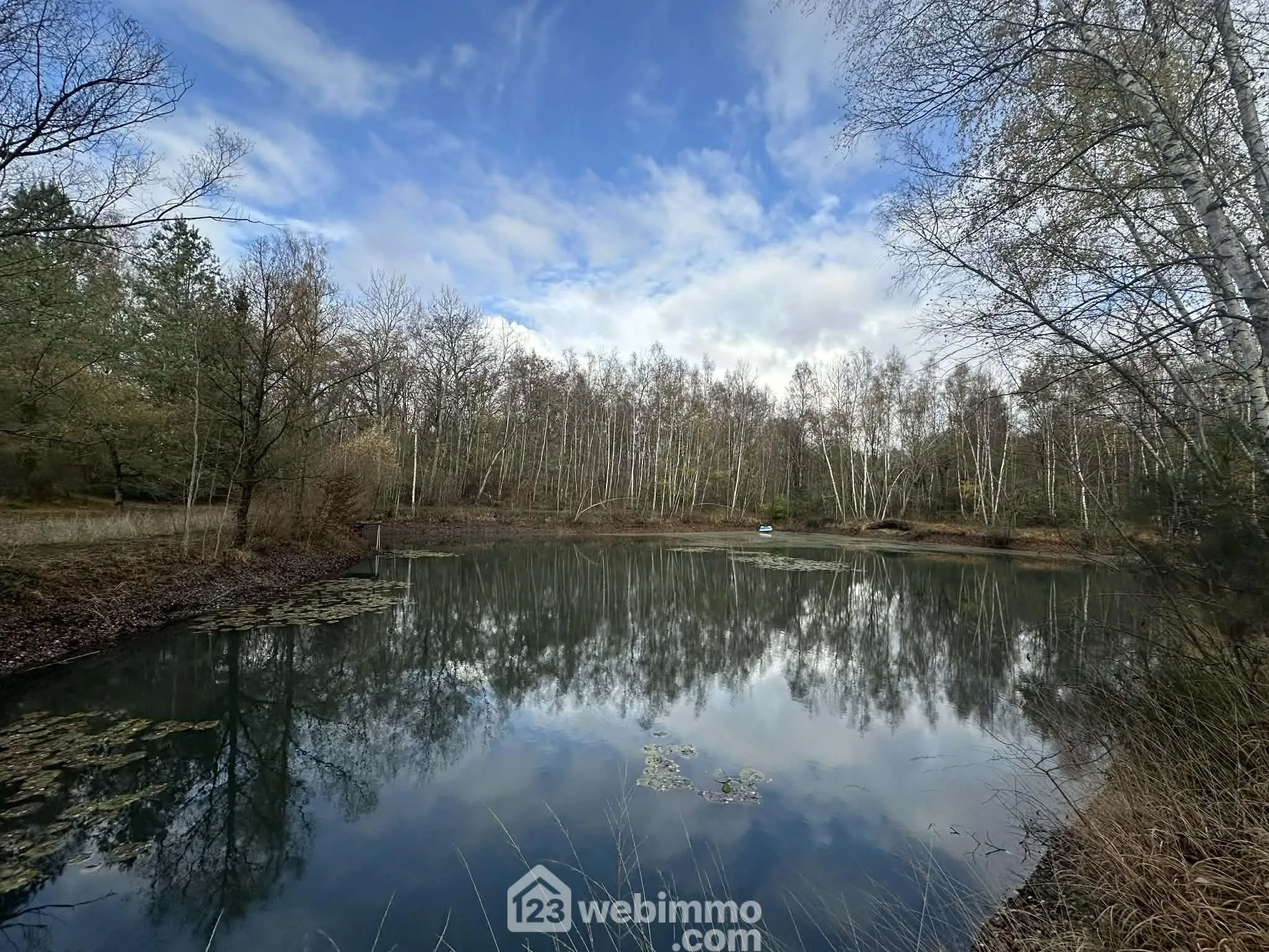 Magnifique terrain de loisirs avec étang à Étouvelles - 10 450 m² 