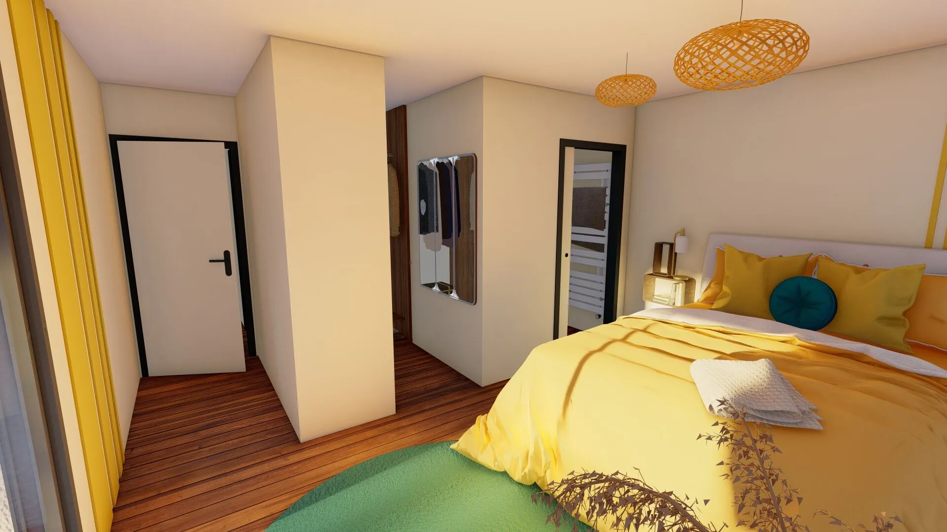 Maison neuve moderne à Hagetmau avec 3 chambres et terrasse couverte 