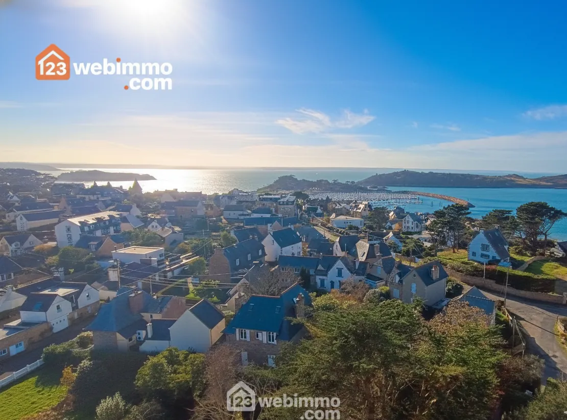 Charmant studio de 20 m² avec terrasse sud et vue mer à Trégor-Goëlo