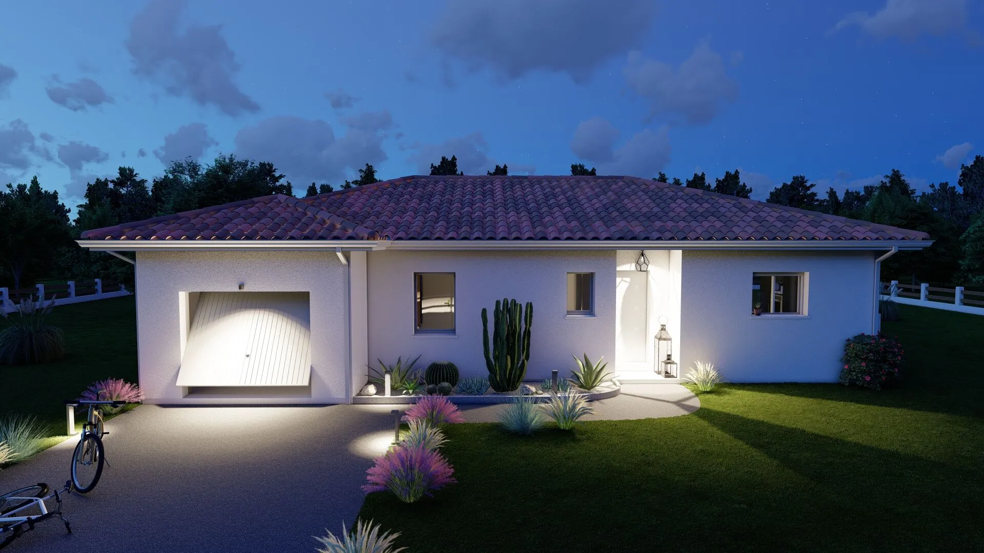 Maison indépendante de 3 chambres avec garage à Villeneuve-de-Marsan 