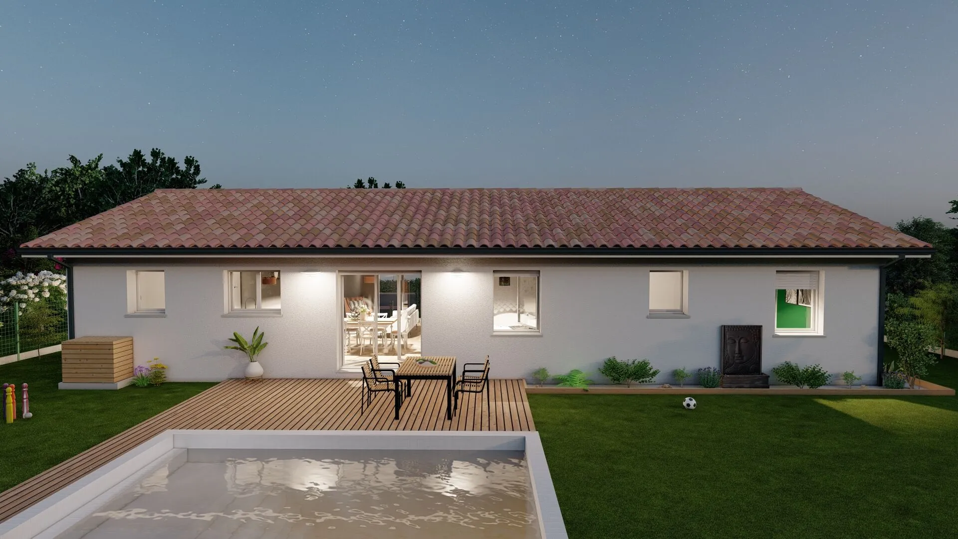 Maison neuve 4 chambres à Trélissac avec vue dégagée et garage