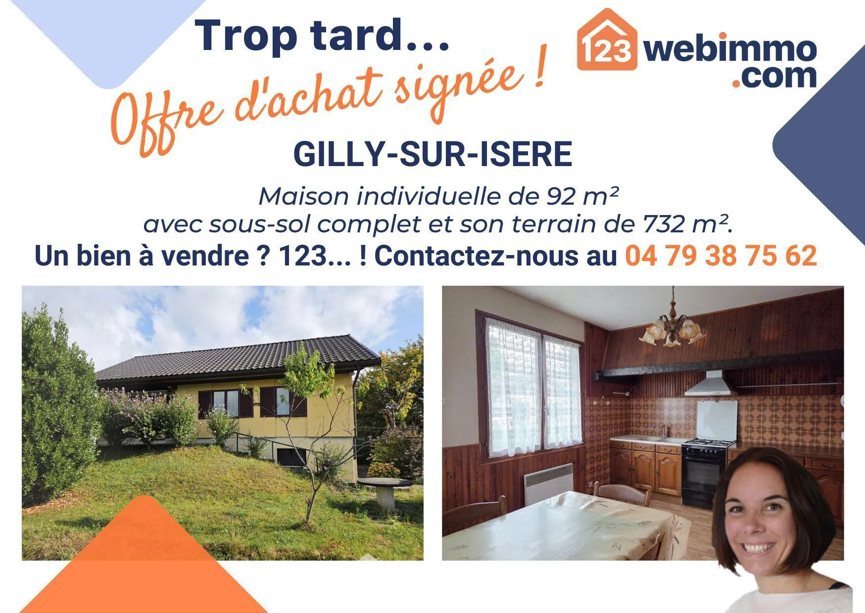 Maison individuelle T5 de 92 m² avec terrain à Gilly-sur-Isère