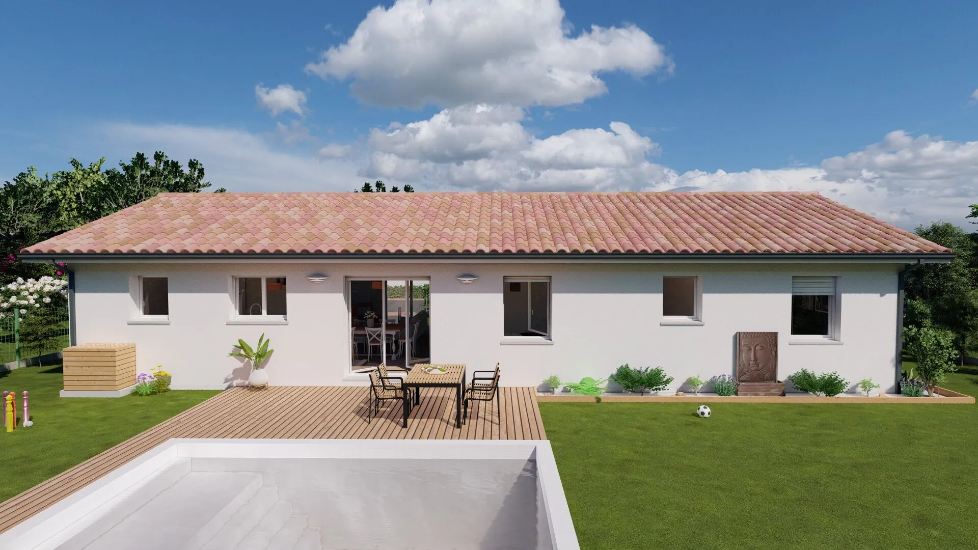 Maison neuve 104 m² avec 4 chambres à Marsac-sur-l'Isle 