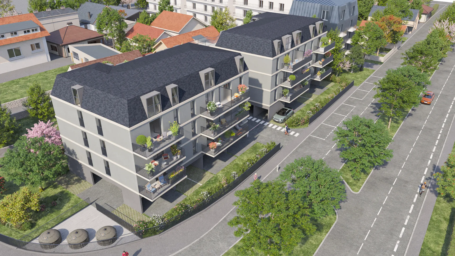 Grand studio neuf de 36,93 m² à vendre à Aix-les-Bains avec parking 