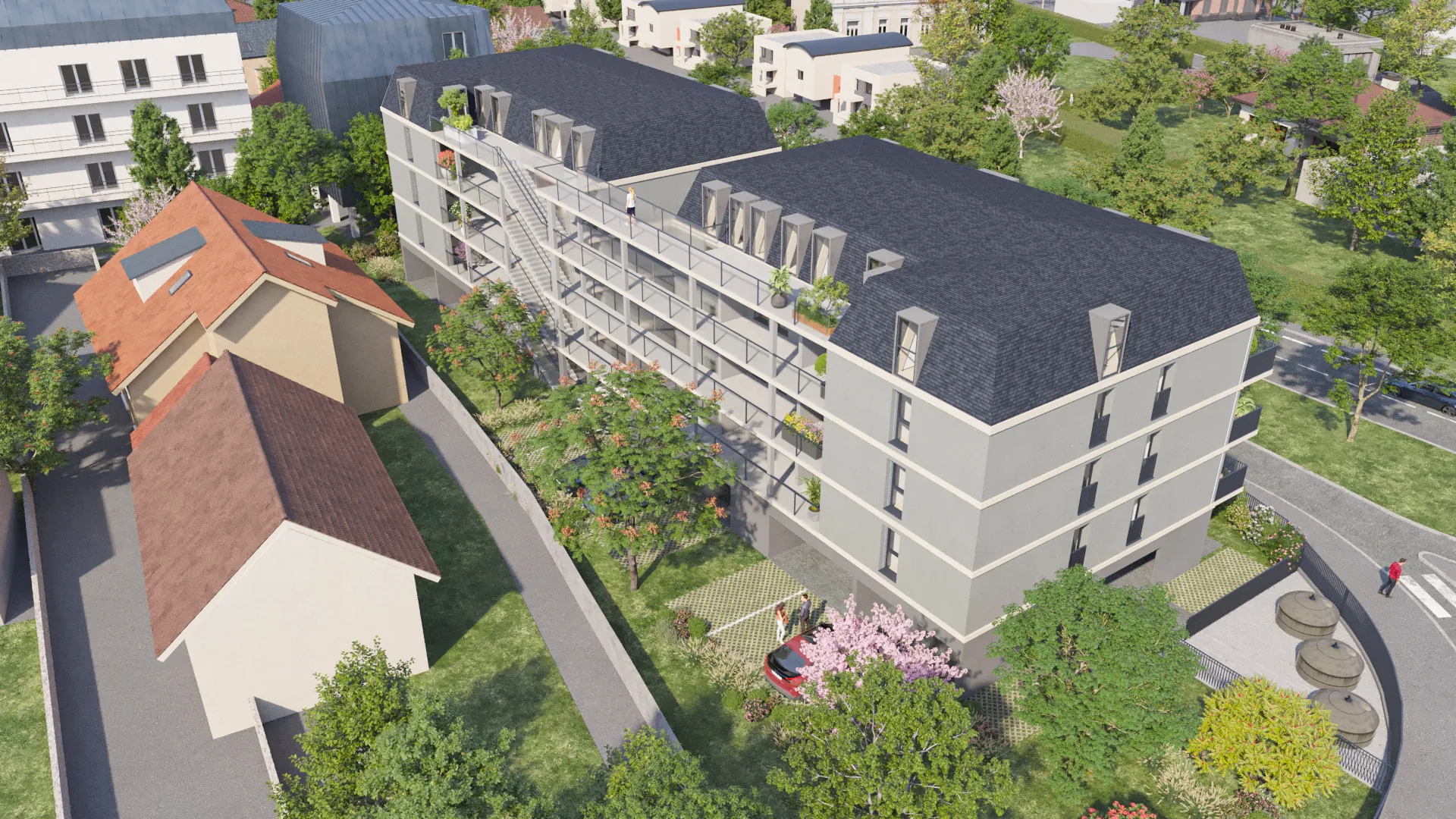 Grand studio neuf de 36,93 m² à vendre à Aix-les-Bains avec parking 