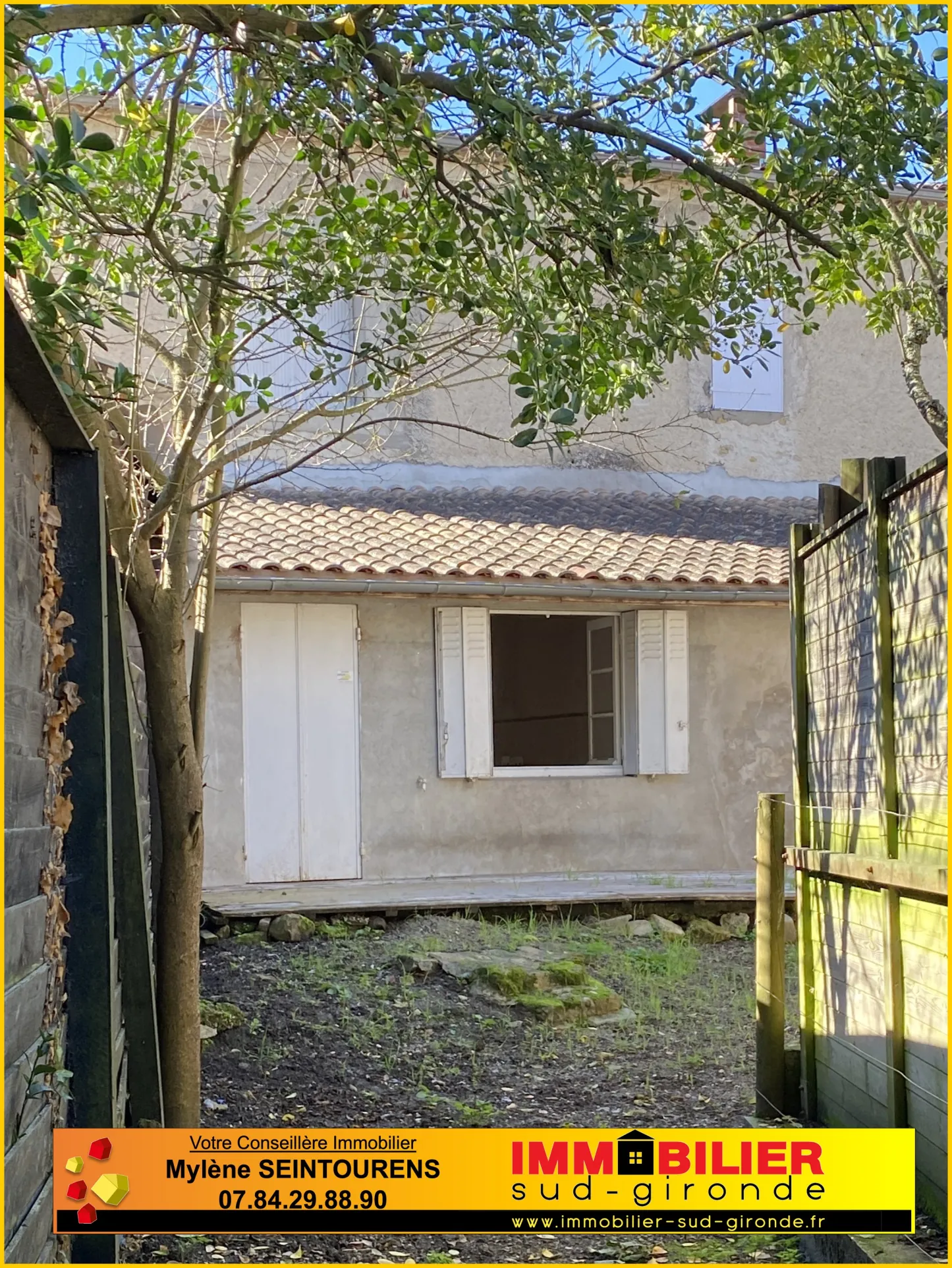 Maison à vendre au centre de Langon avec jardin et terrasse 