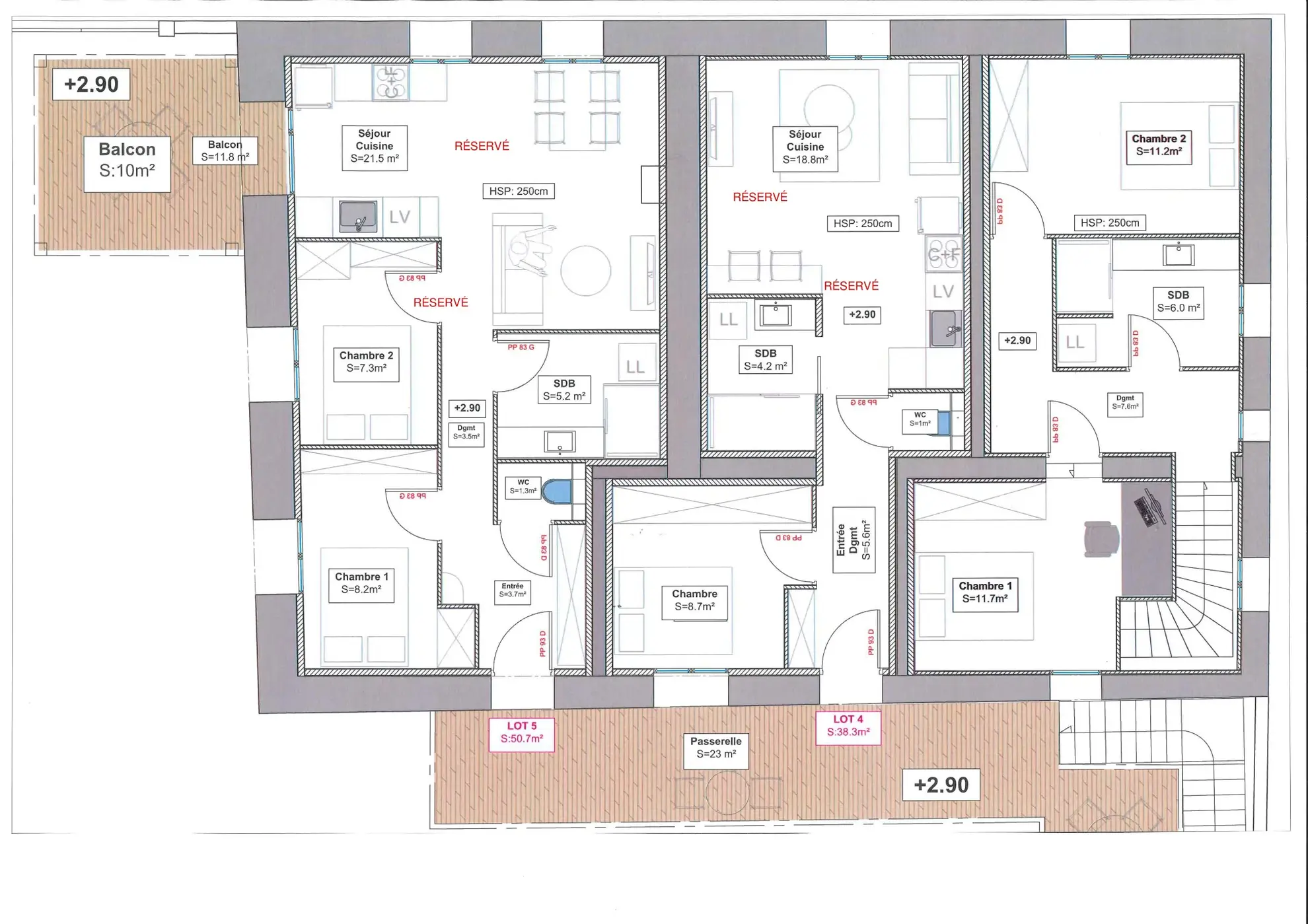 Appartement Type 2 à Septème - 51,80 m² avec deux parkings privatifs 
