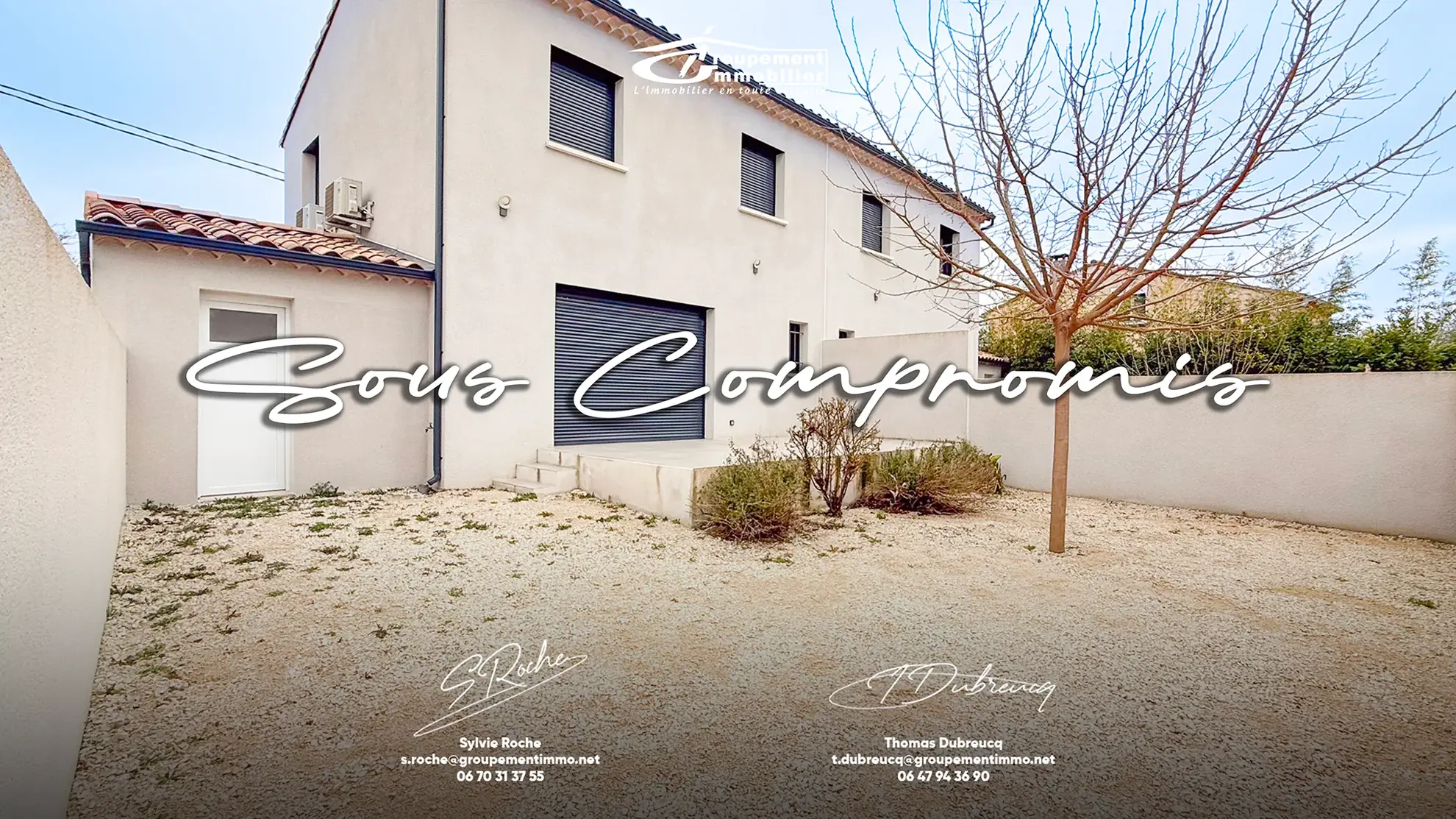 Maison neuve à Camaret-sur-Aigues avec 3 chambres, jardin et garage