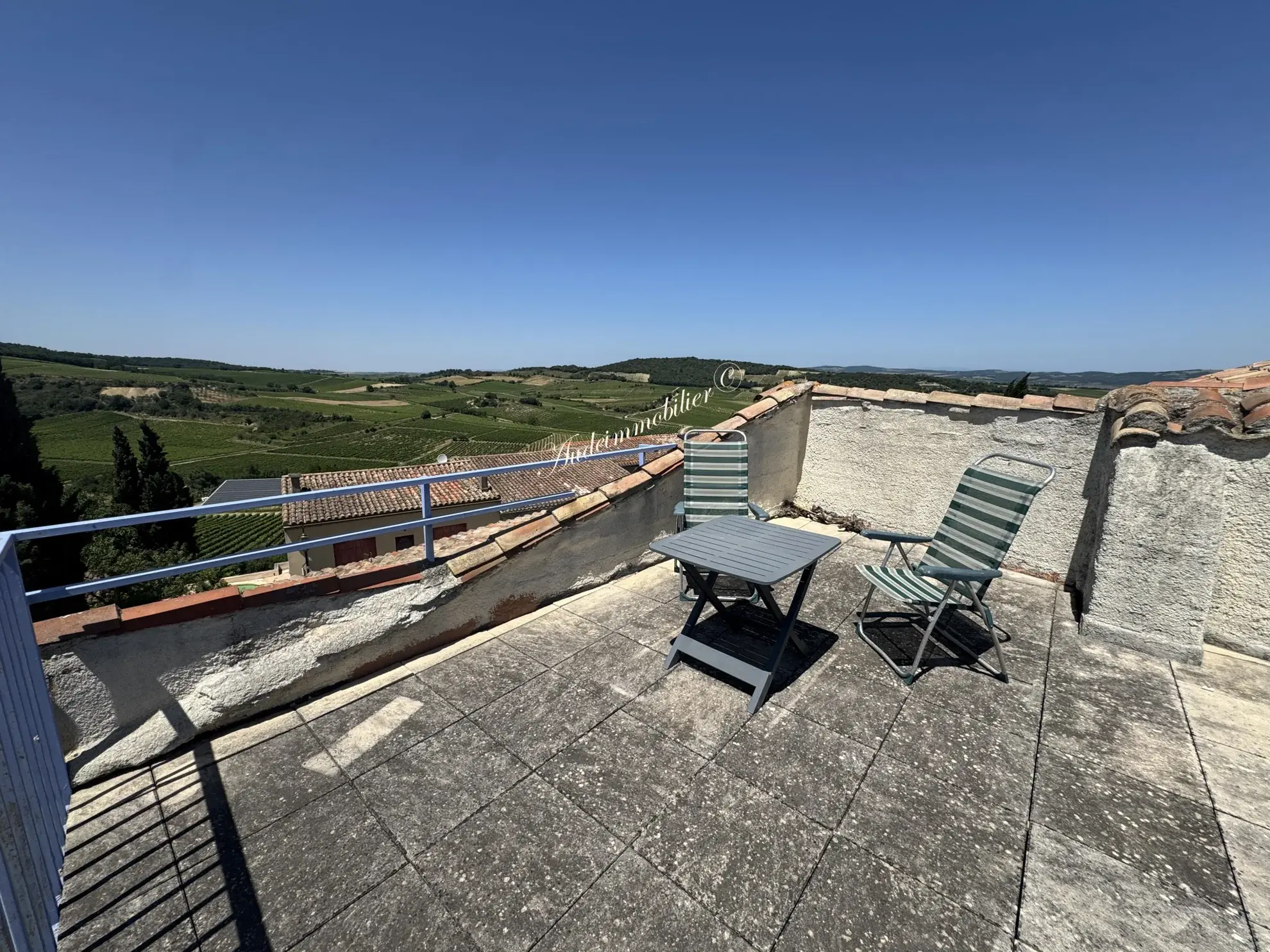 Maison de village rénovée avec vue panoramique à Limoux - 149 m² 