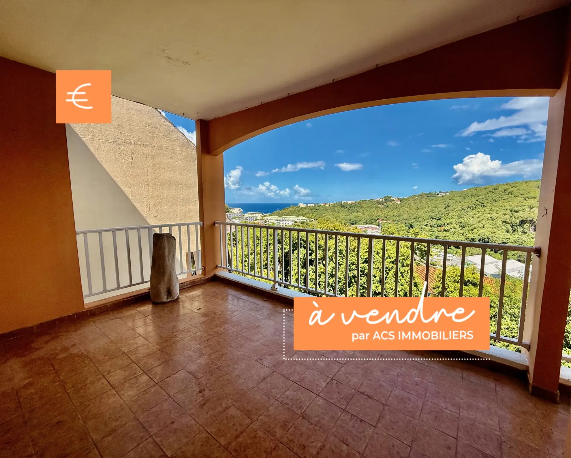 Appartement F4 avec vue mer à Schoelcher - Ravine Touza