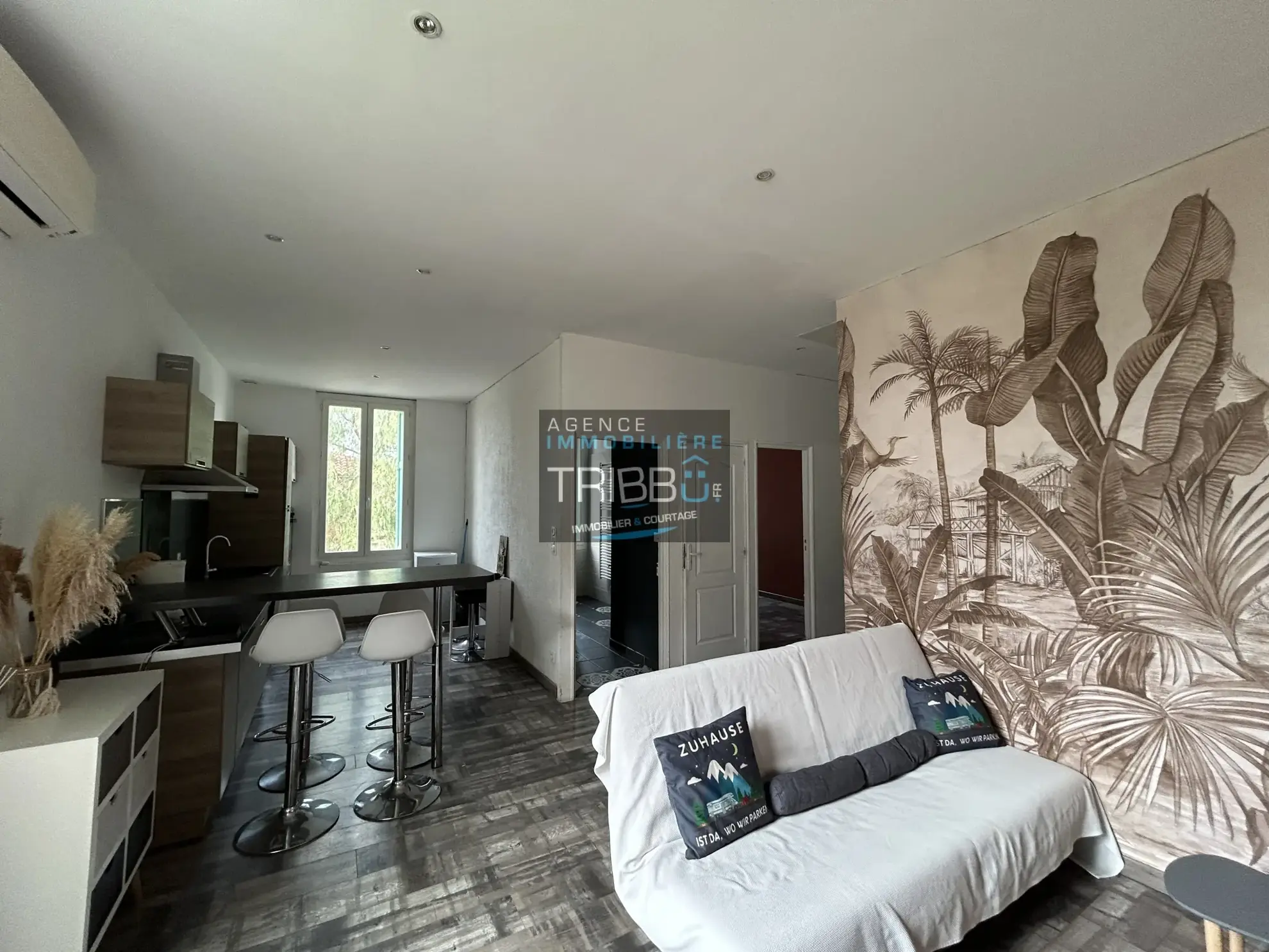 Maison de village de 59 m² avec grand garage et terrasses à Saint-Féliu-d'Avall 