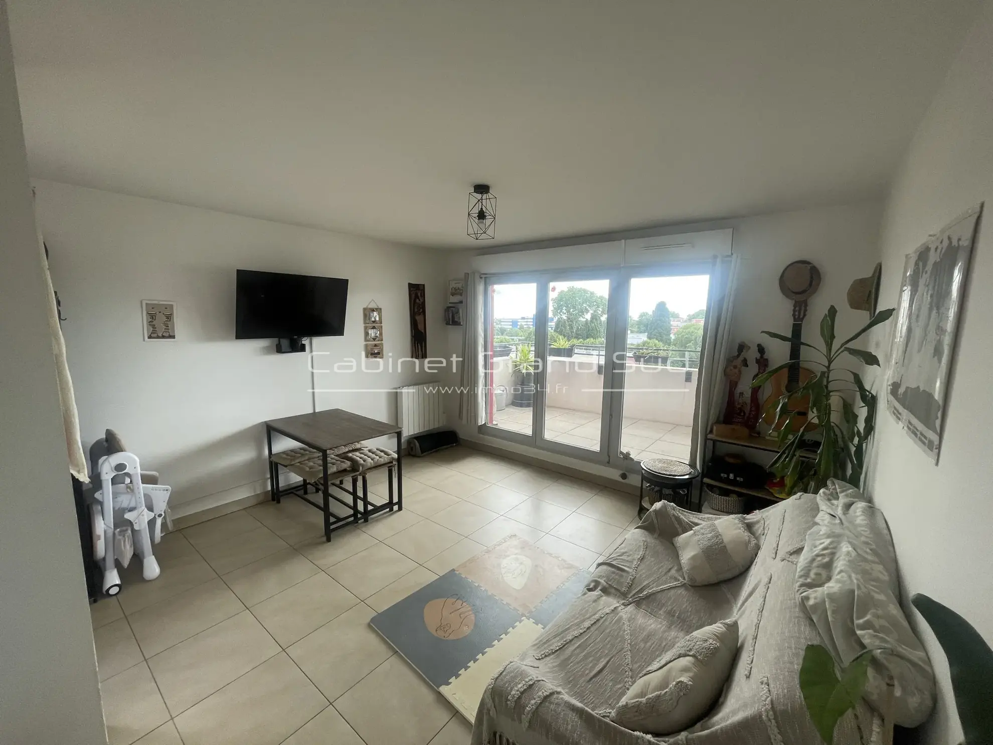 Appartement T3 à vendre à Montpellier Ovalie – 2 terrasses, garage, dernier étage 