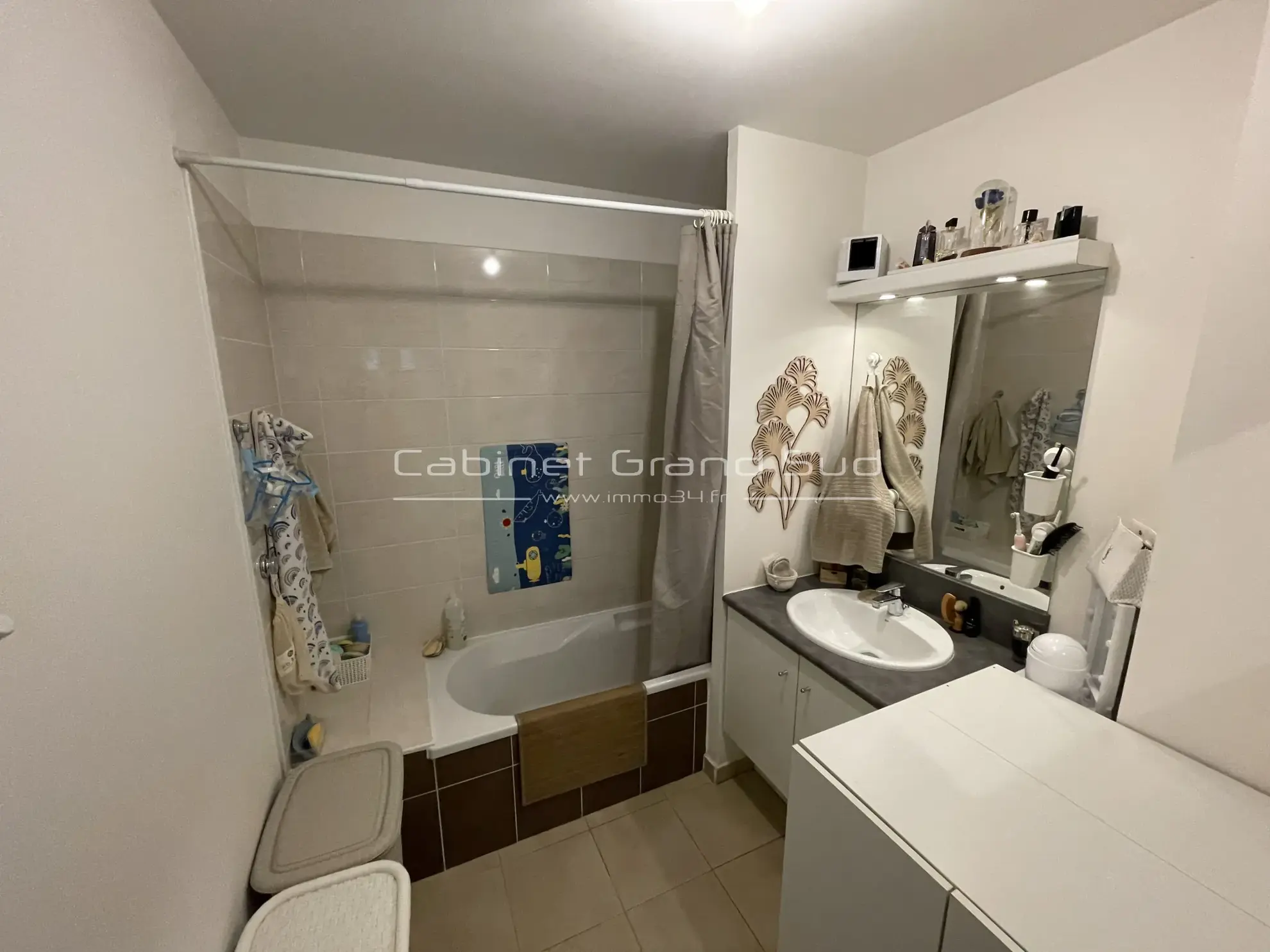 Appartement T3 à vendre à Montpellier Ovalie – 2 terrasses, garage, dernier étage 