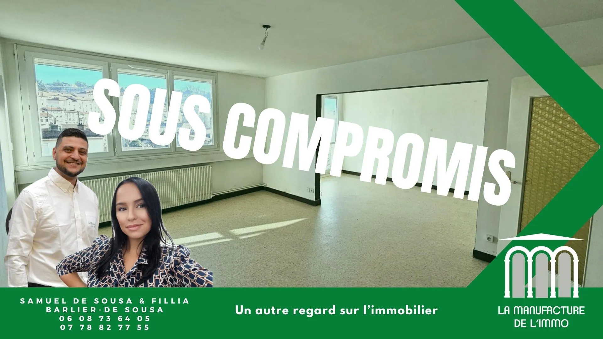 Appartement Traversant F4 à Saint-Étienne Valbenoîte avec Balcon et Cave