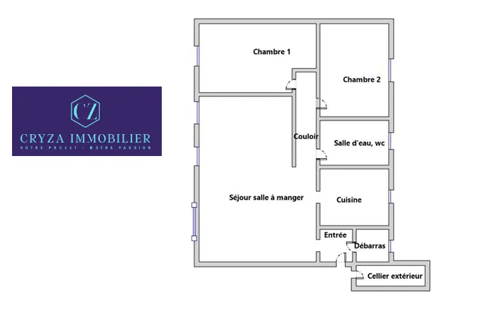 Appartement T3 rénové à Peyrolles en Provence avec dépendance et cave 