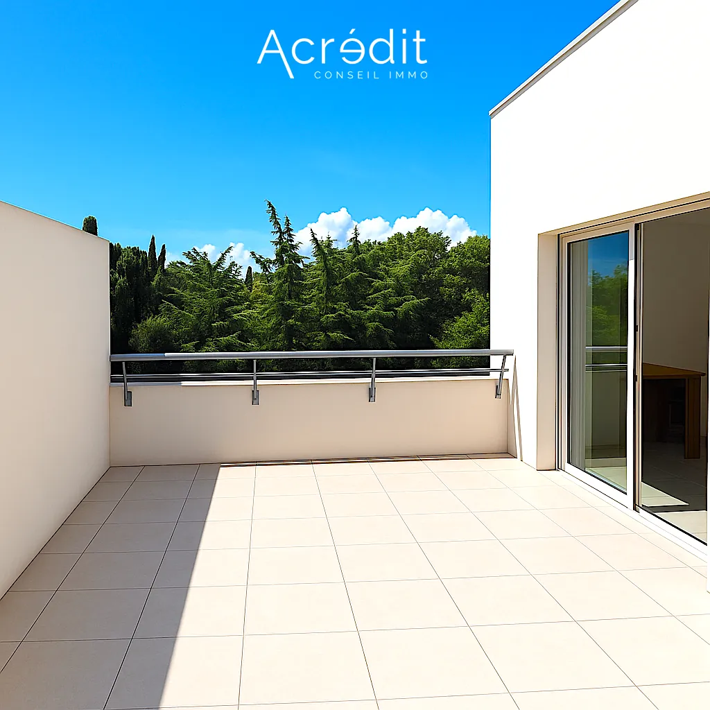 Bel appartement F2 avec terrasse et parking à Béziers centre-ville