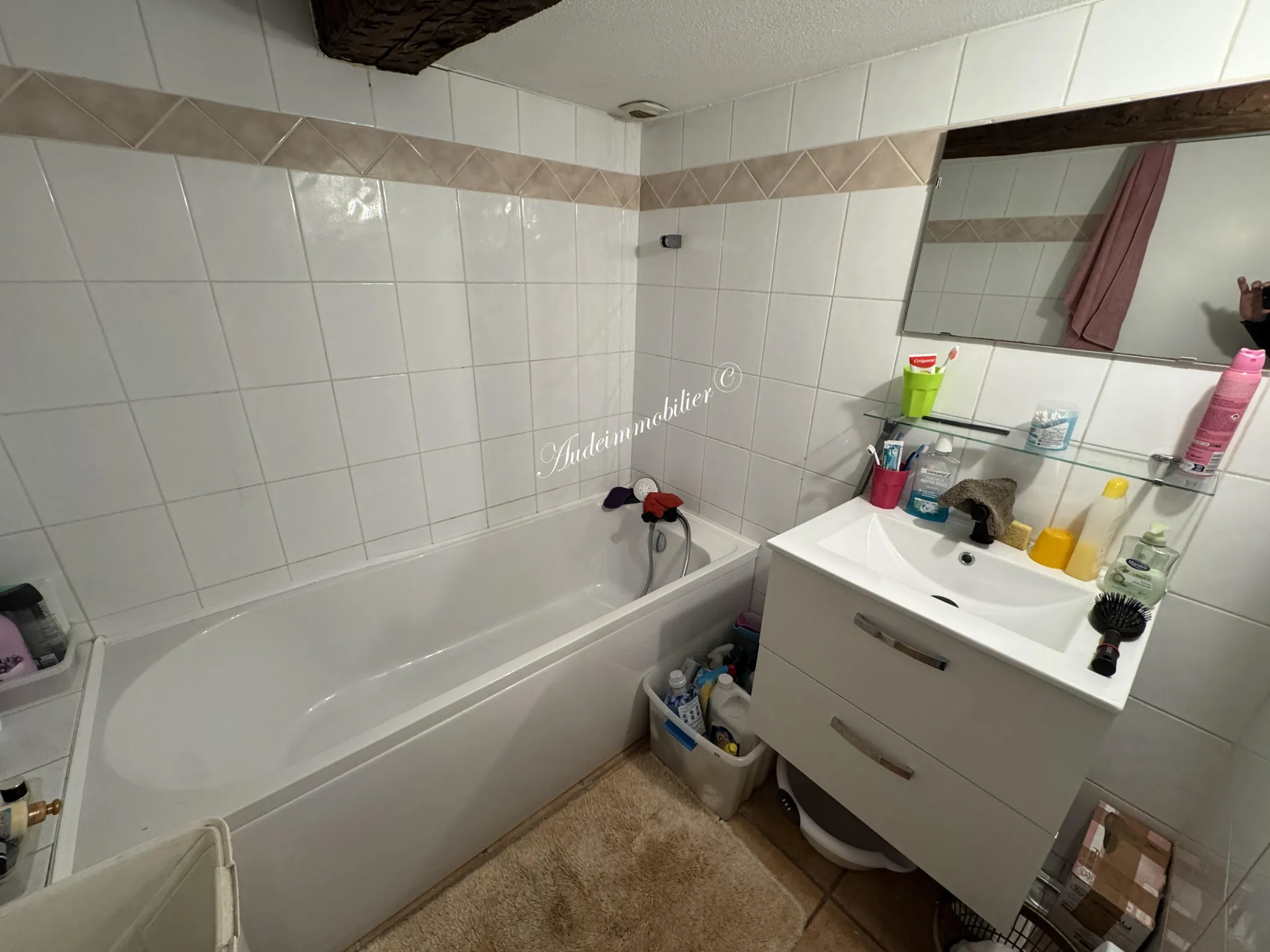 Appartement T3 lumineux et loué à Limoux, 53,77 m², centre-ville 