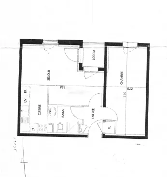 Appartement 2 pièces de 43 m² à Woippy, secteur Bellevue 