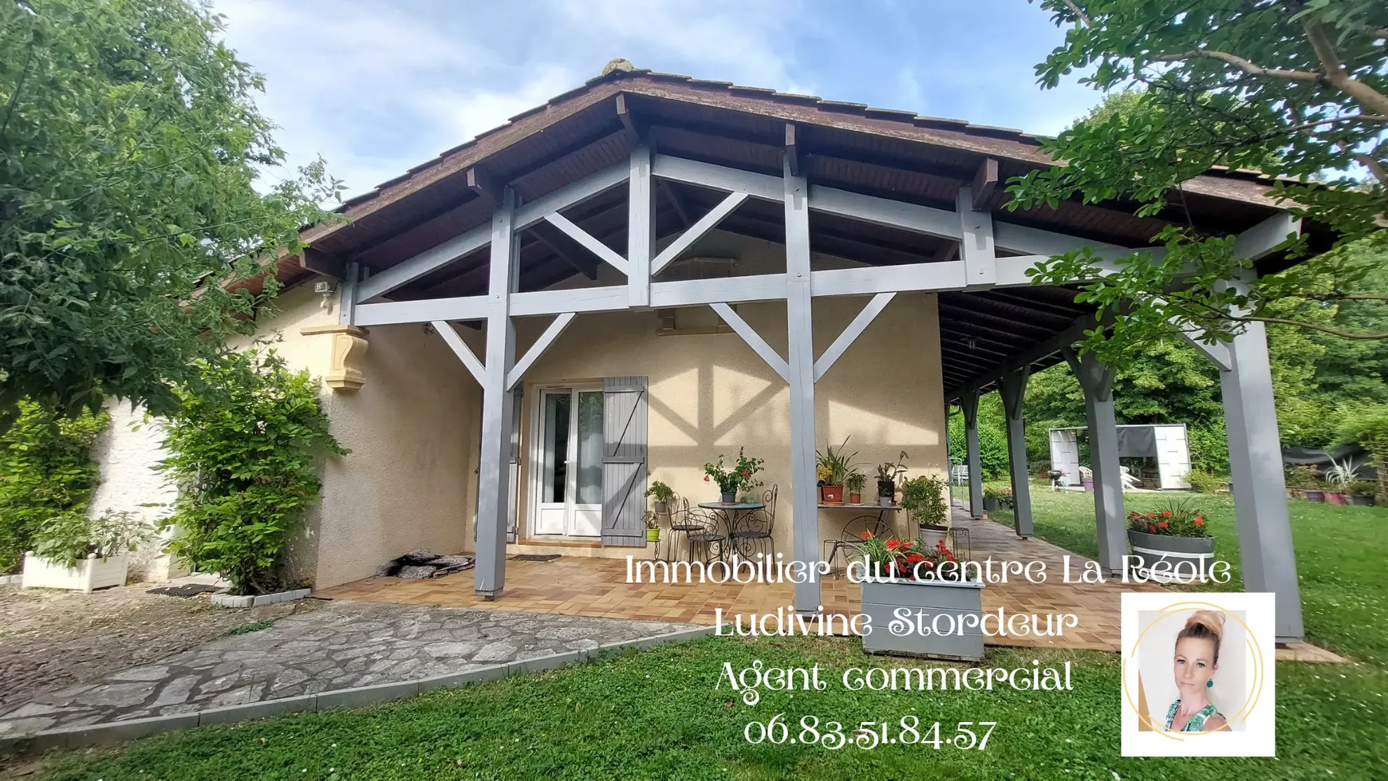 Maison de plain-pied de 120 m² avec piscine sur 2,5 ha à La Réole