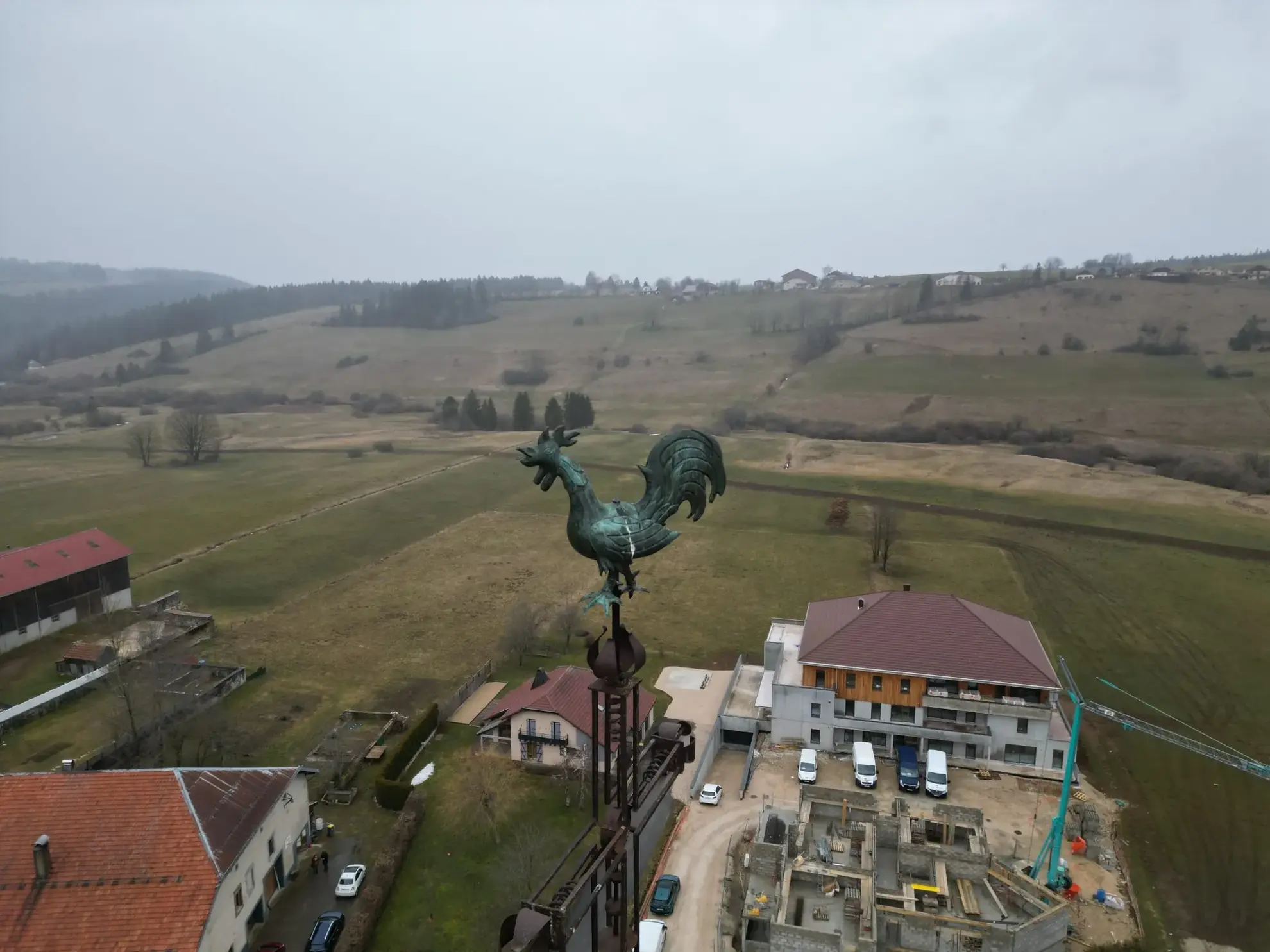 Terrain constructible de 570 m² proche de la frontière suisse à Longevilles Mont d'Or 