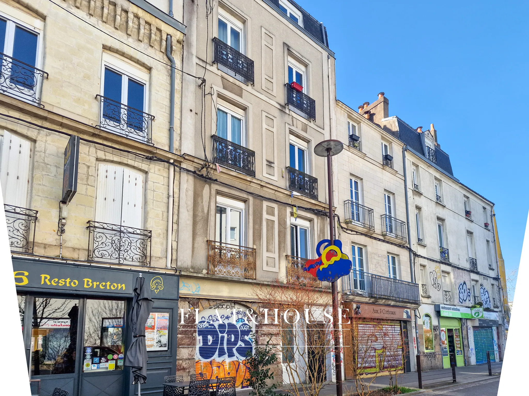 Investissement locatif à Nantes – Plateau divisible avec trois studios loués de 62 m² 