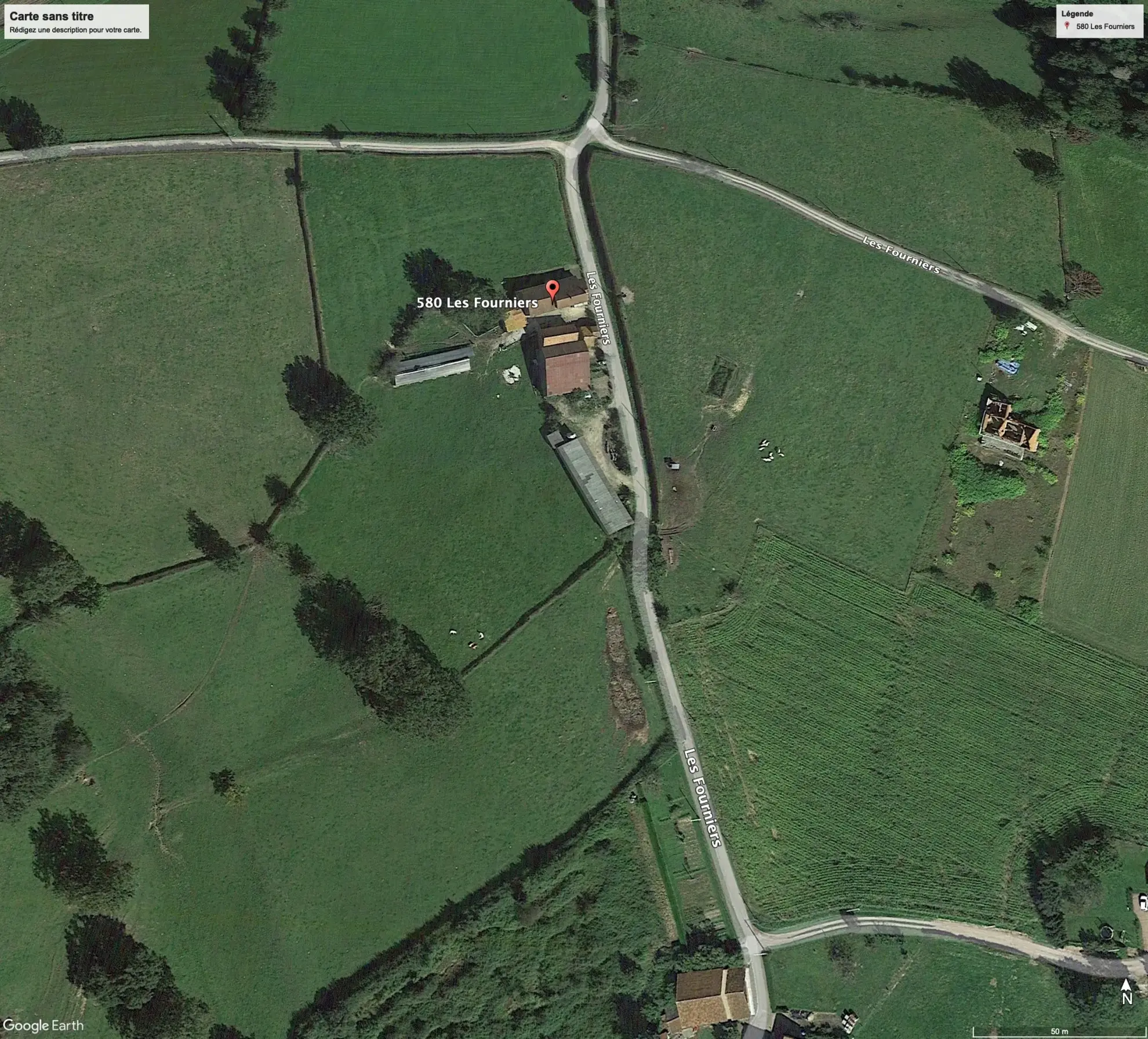 Ancienne ferme avec dépendances et terrain de 1,91 ha à Melay 