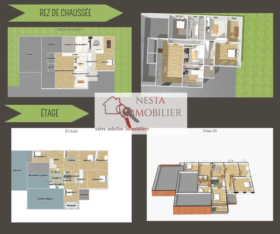 Maison familiale de 290 m² avec grand terrain à Berg, proche A4 