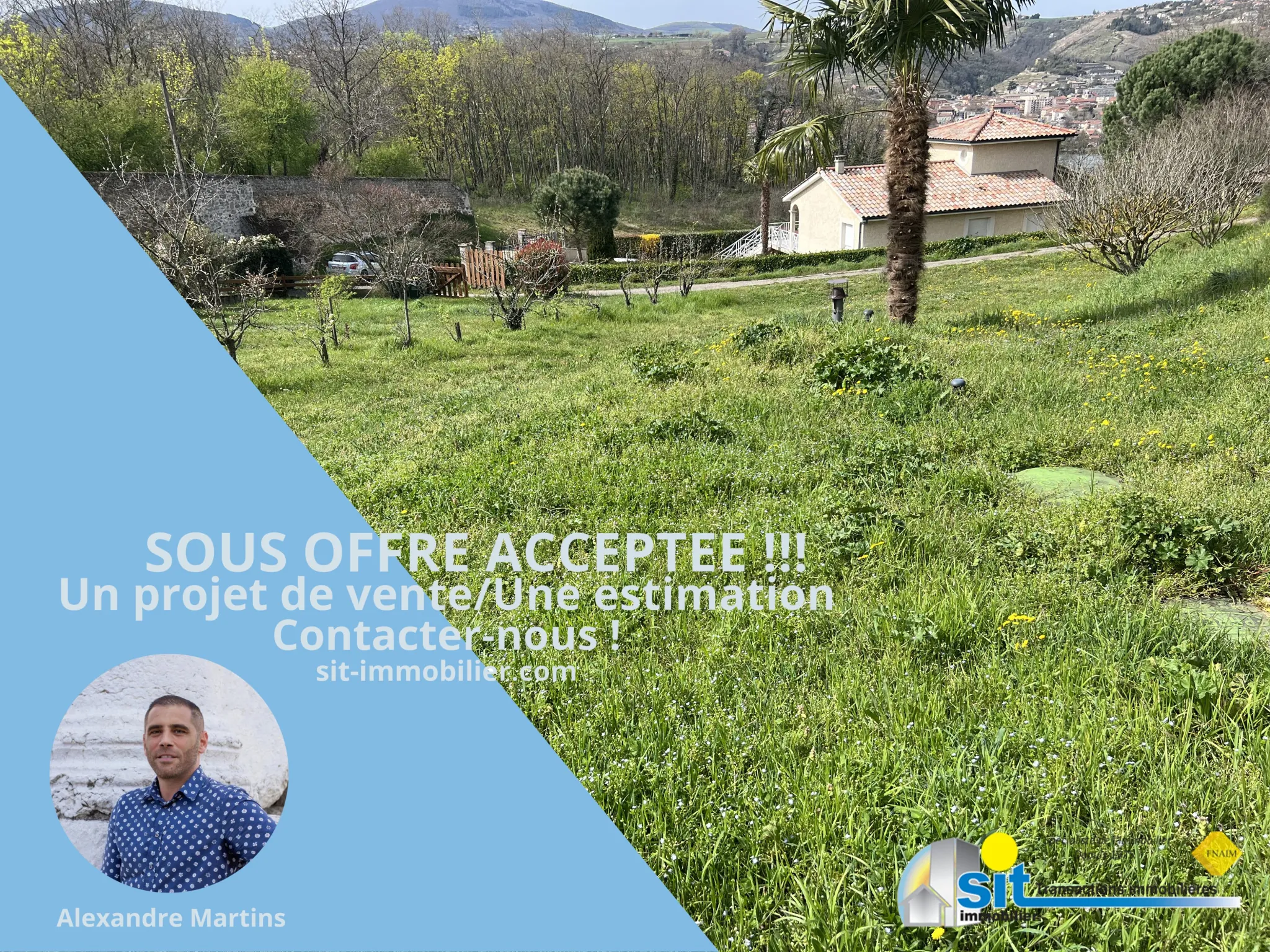 Terrain à bâtir de 1272 m² à Saint Clair du Rhône, vue imprenable et proximité des commodités 