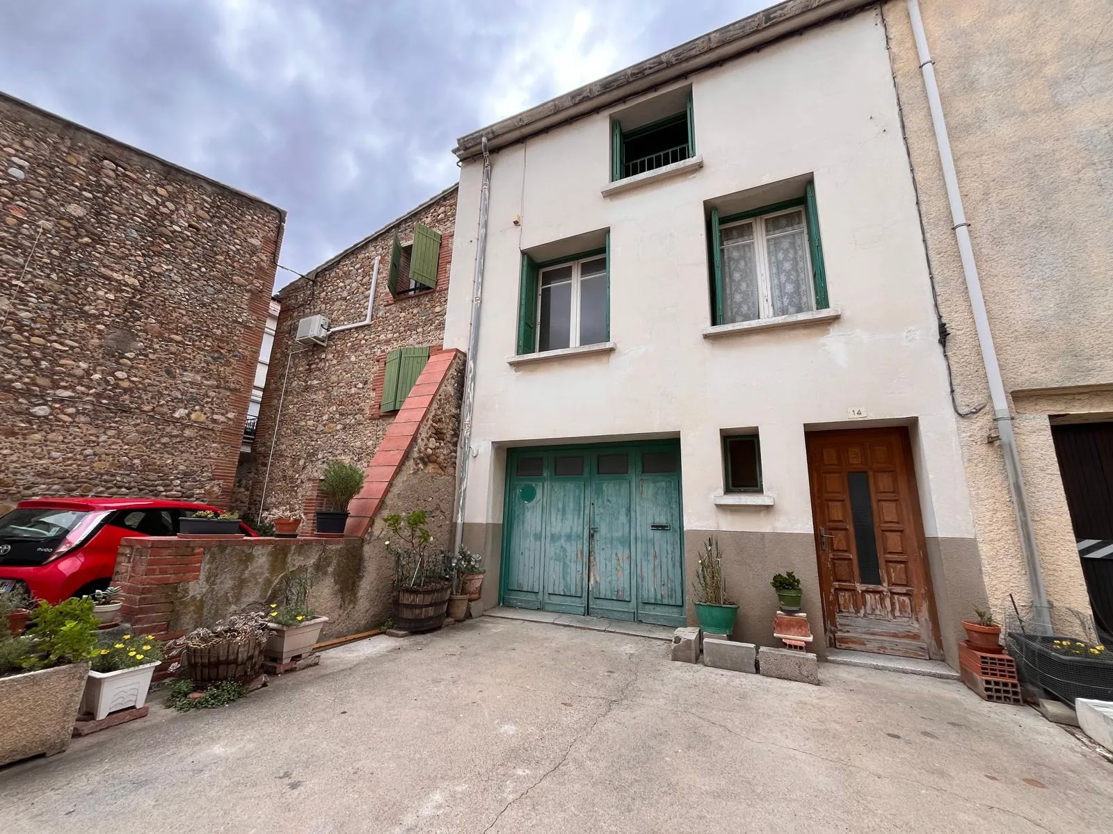 Maison de village T4 avec garage et terrasse à Toulouges