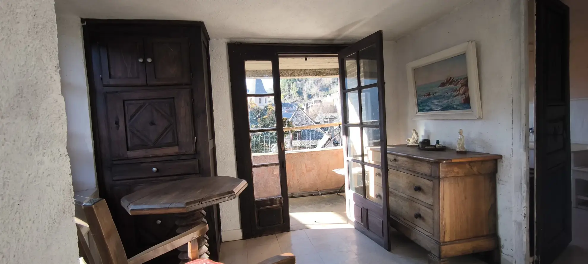 Maison en pierre avec vue panoramique à Conques-en-Rouergue 
