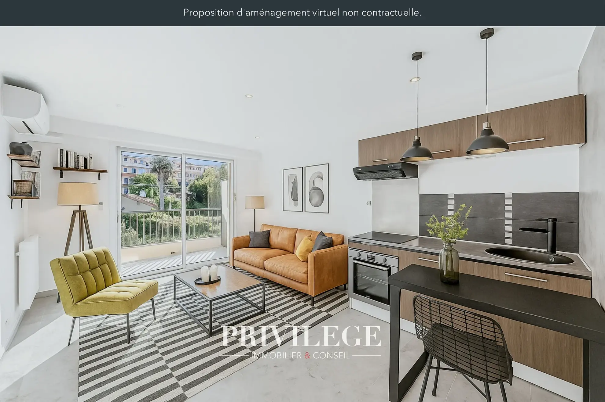 Appartement 2 pièces rénové avec terrasse à Vallauris