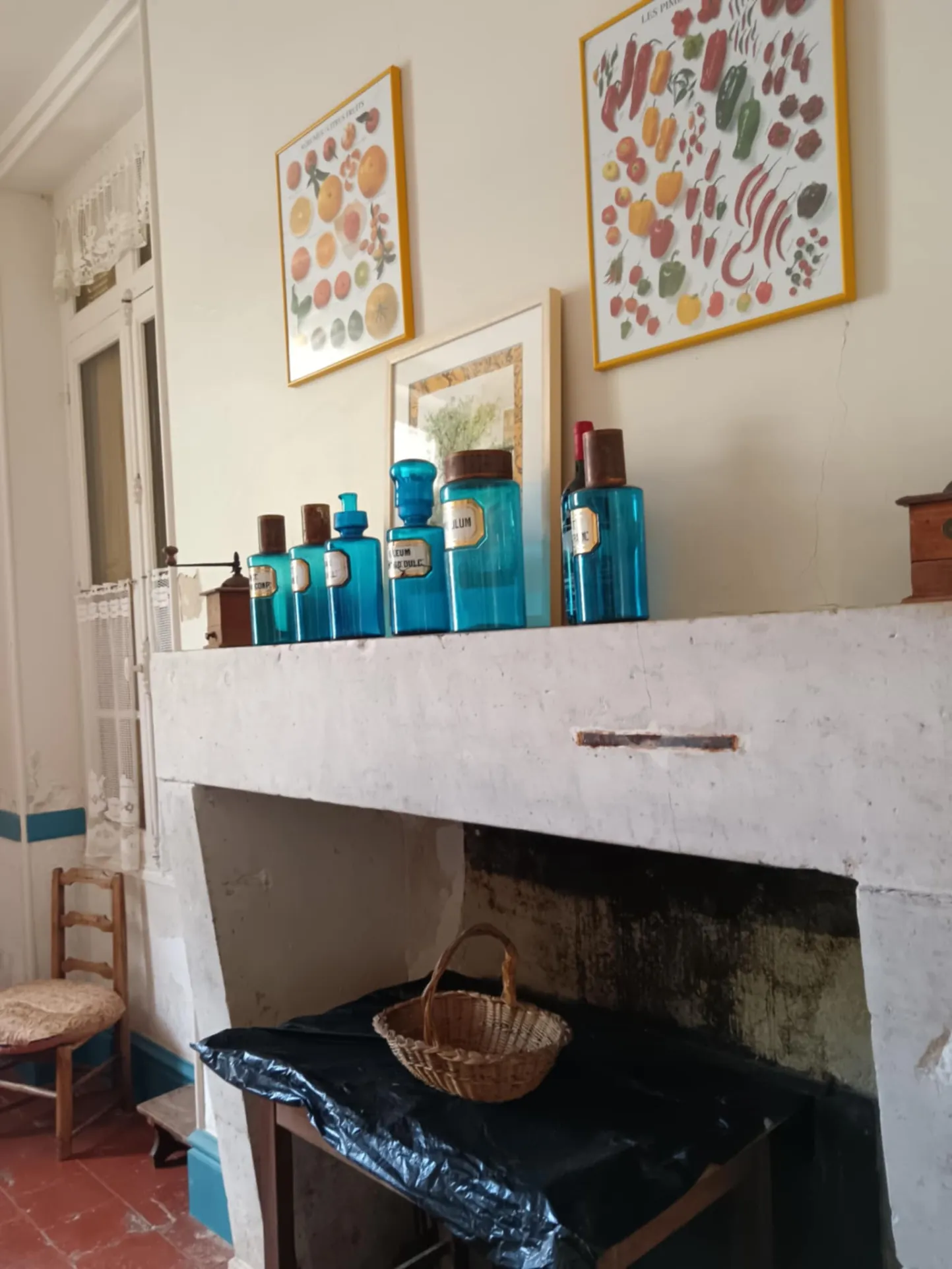 Maison de caractère à Brux avec cheminée, dépendances et parc clos 