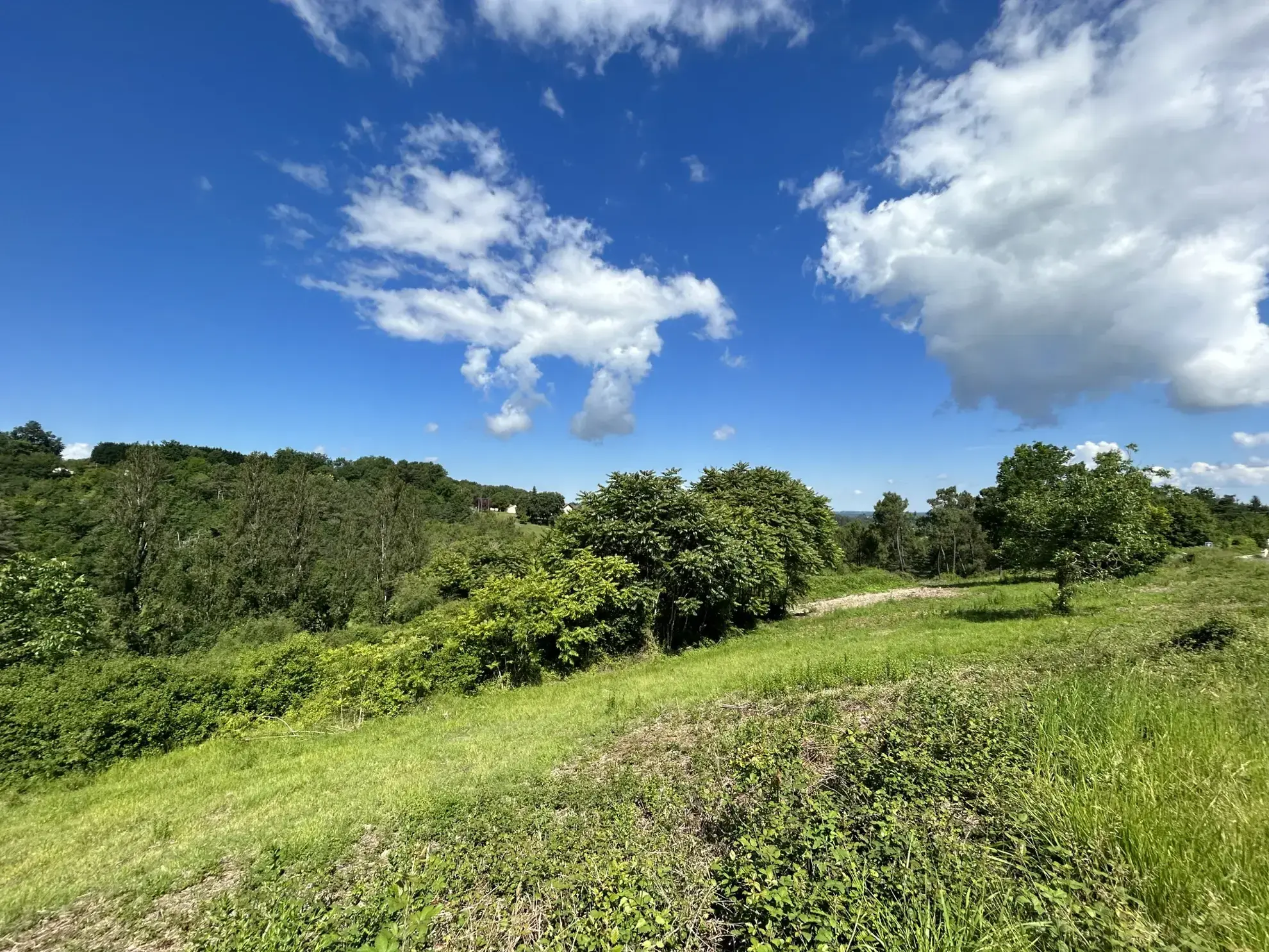 Terrain constructible à Coursac - 824 m², viabilisé et situé dans un environnement calme 