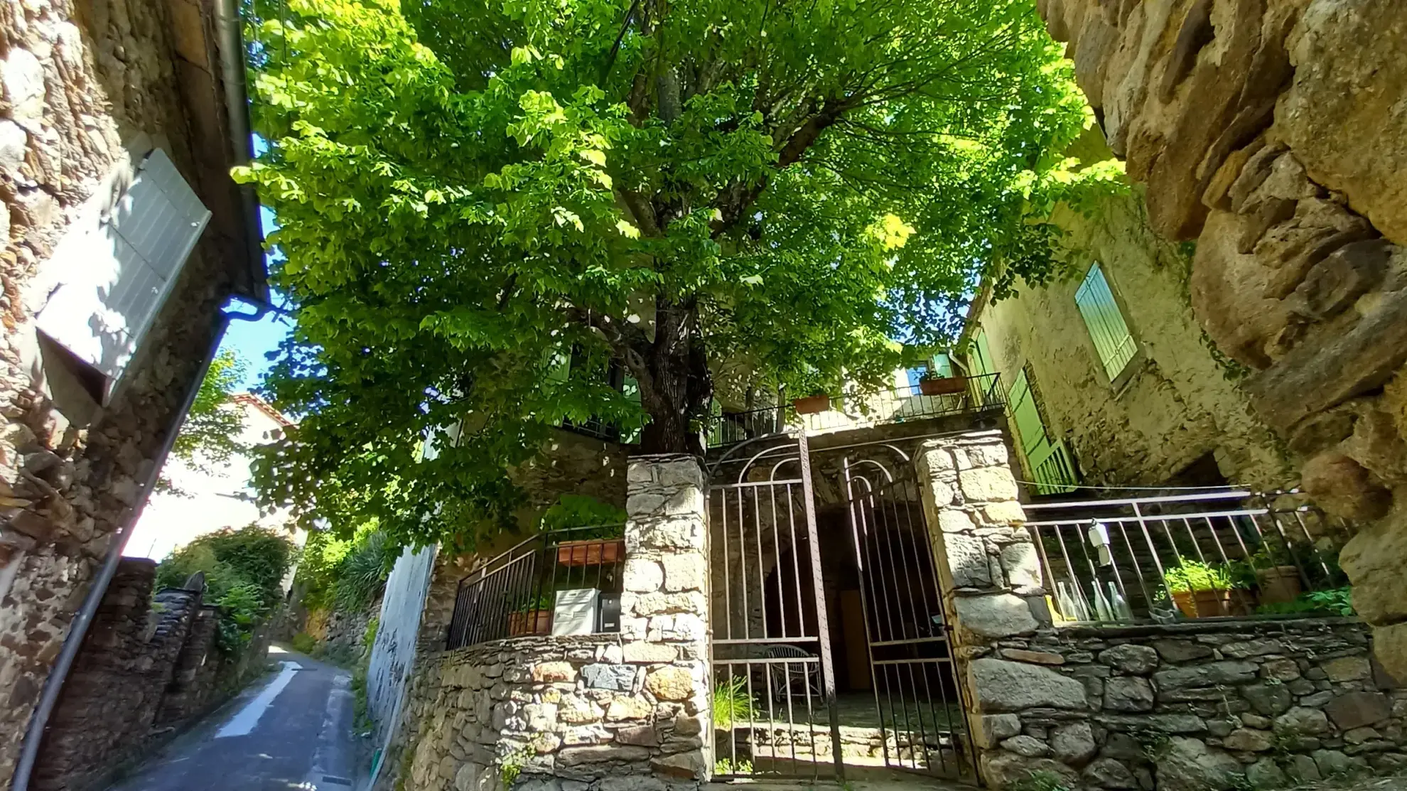 Magnifique maison en pierres rénovée à Colombières sur Orb avec terrasse et cave voûtée 