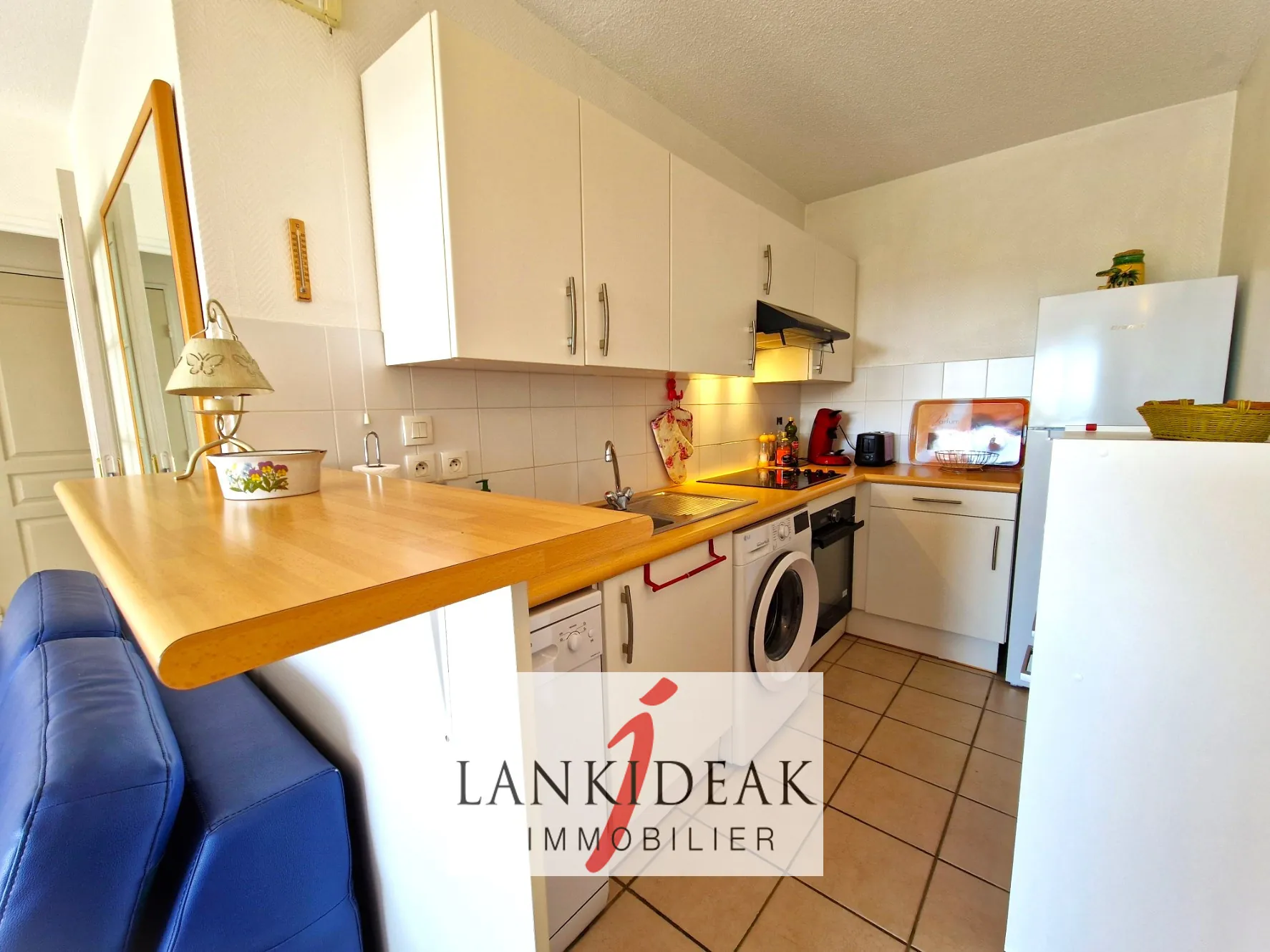 Appartement T2 bis de 48 m² avec terrasse et piscine à Bassussarry 