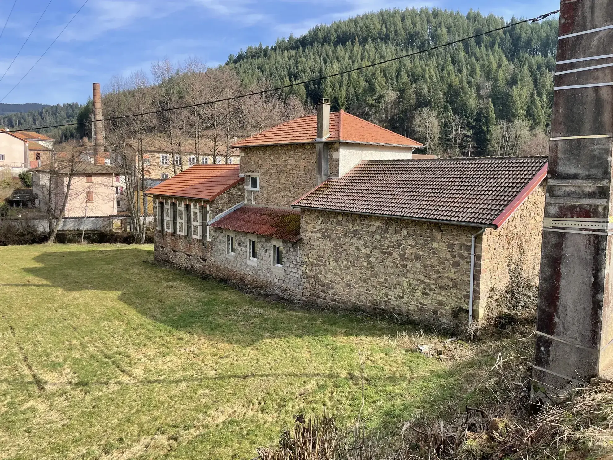 Charmante maison en pierre avec dépendances et grand terrain à Cublize 